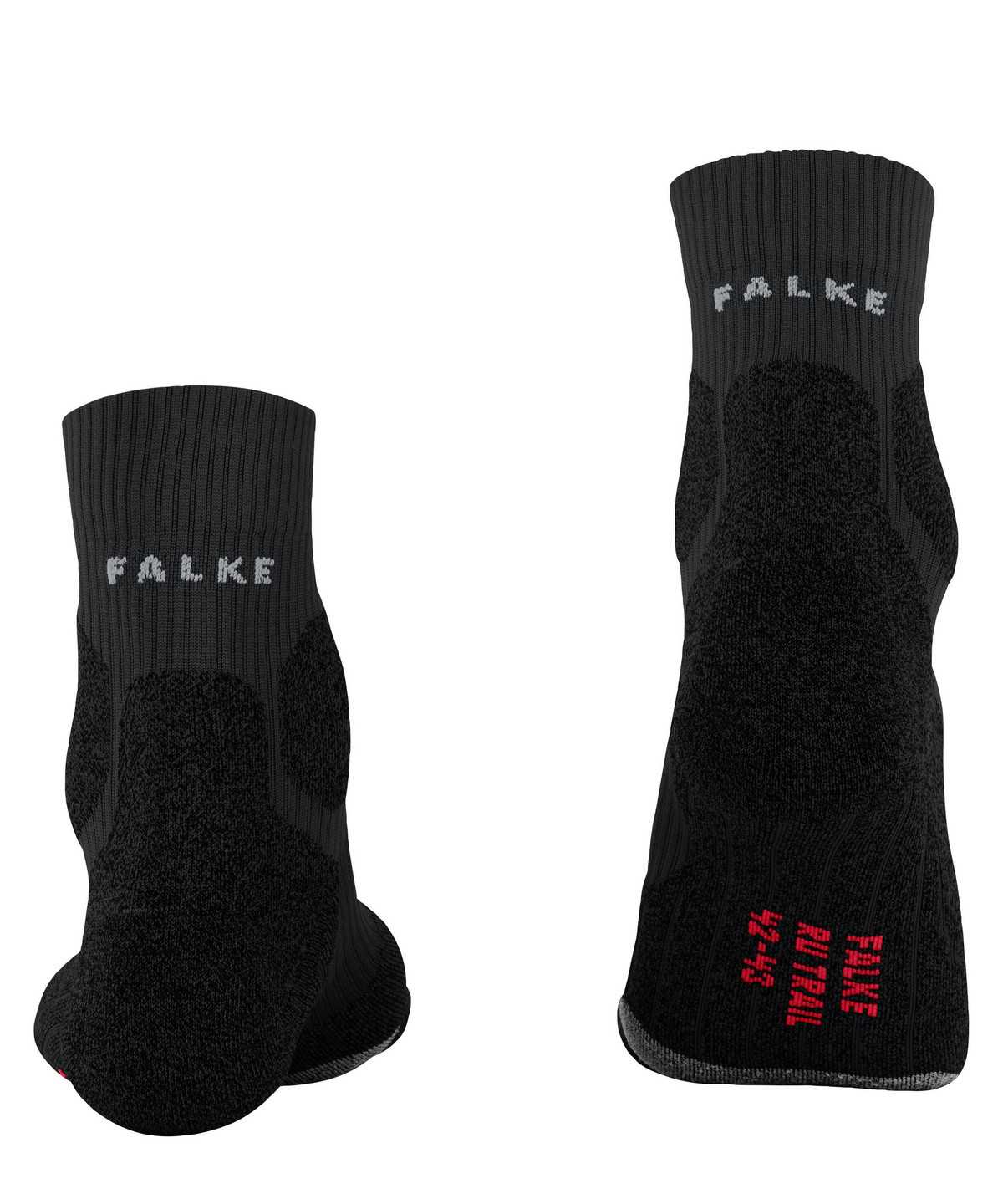 Men Falke RU Trail Grip Running Socks Socks Black | SAVEQK467