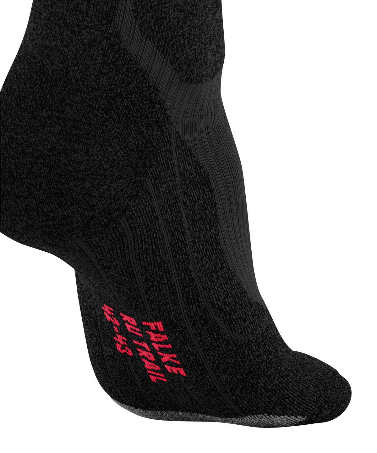 Men Falke RU Trail Grip Running Socks Socks Black | SAVEQK467