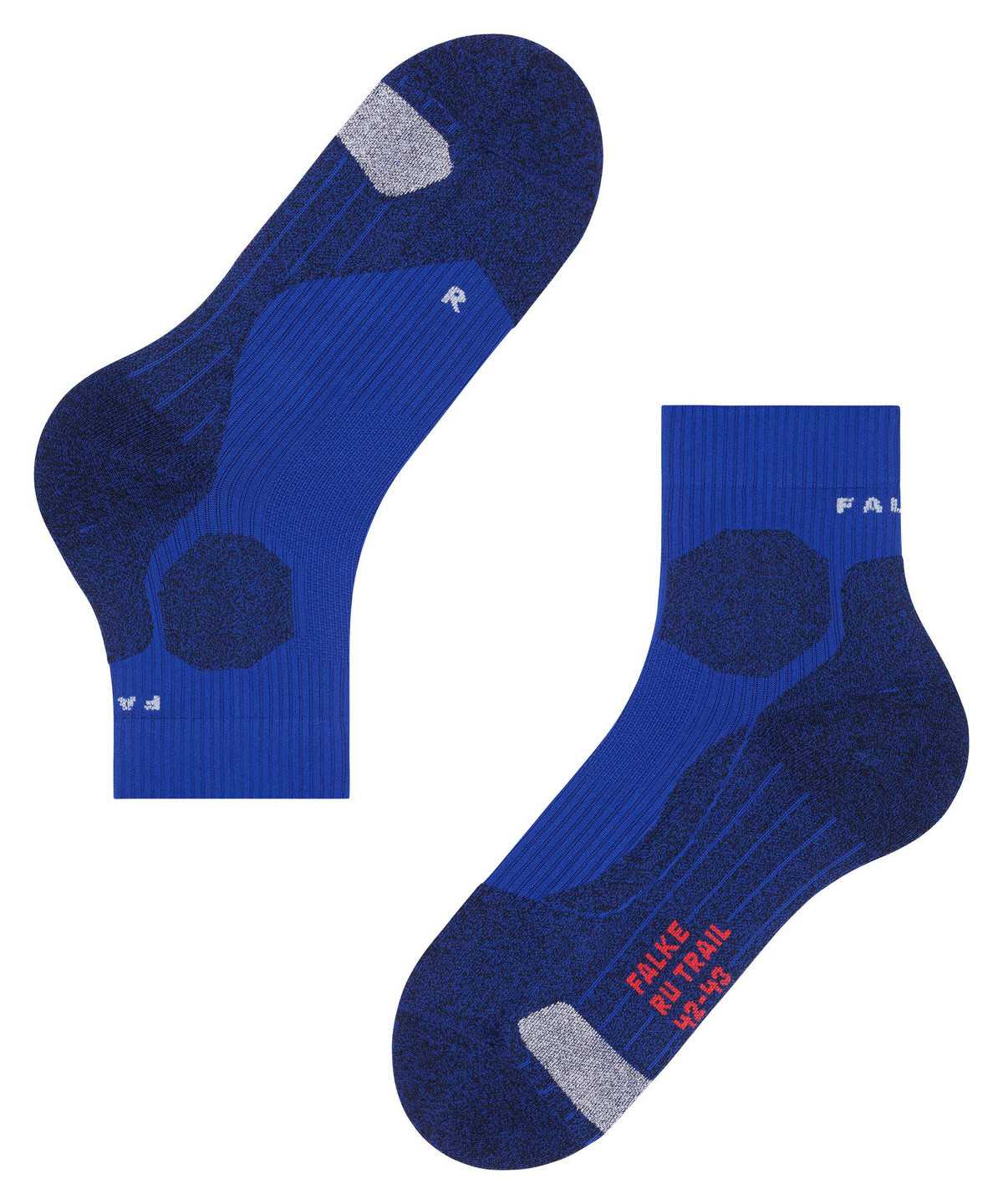 Men Falke RU Trail Grip Running Socks Socks Blue | MJYUXN630