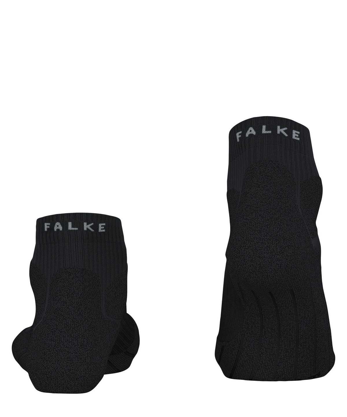 Men Falke RU Trail Running Socks Socks Black | HZNYBM045