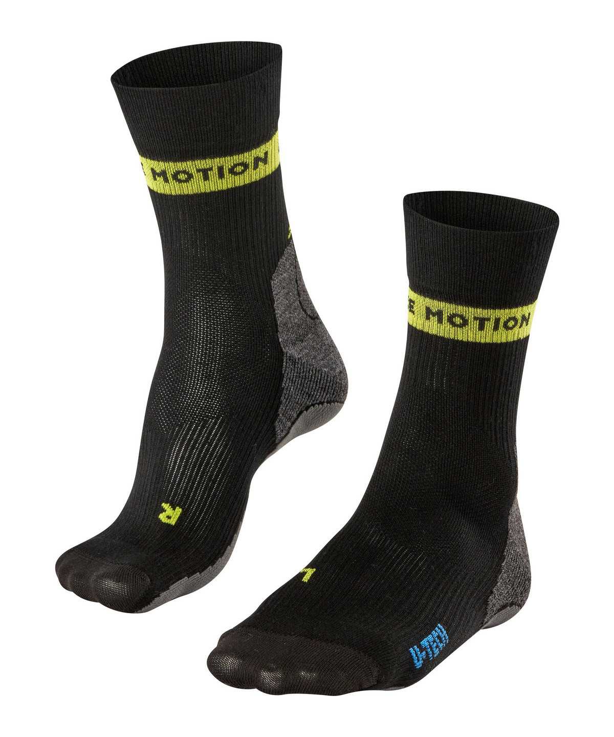 Men Falke RU True Motion Aion Running Socks Socks Black | NGEMHT437