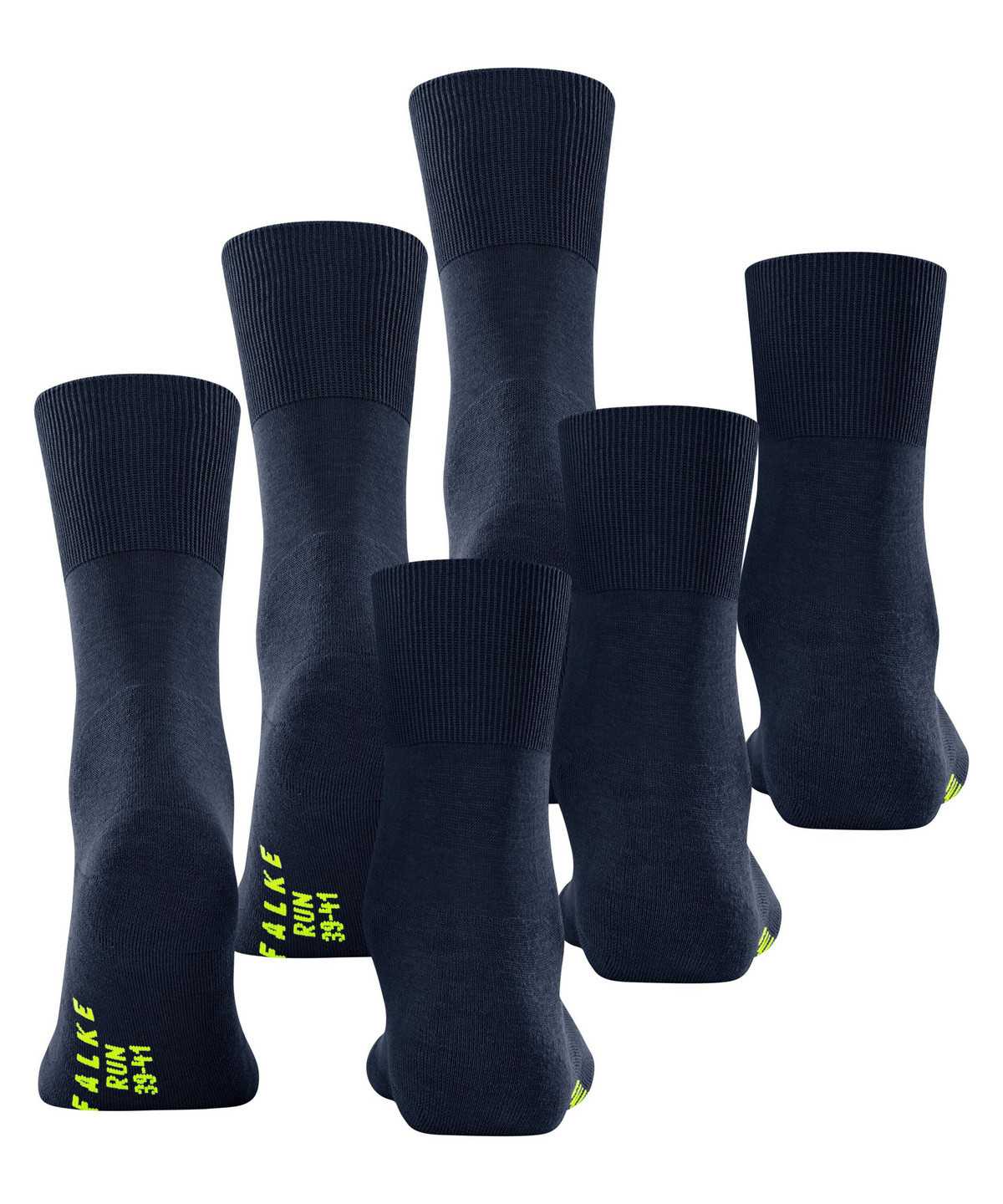 Men Falke Run 3-Pack Socks Socks Blue | YGDLKF718