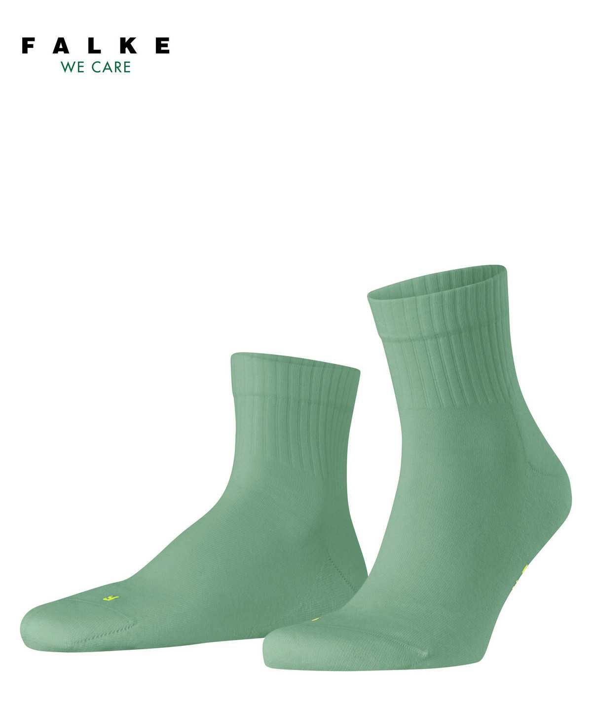 Men Falke Run Rib Short sock Socks Green | ZNSTGF805