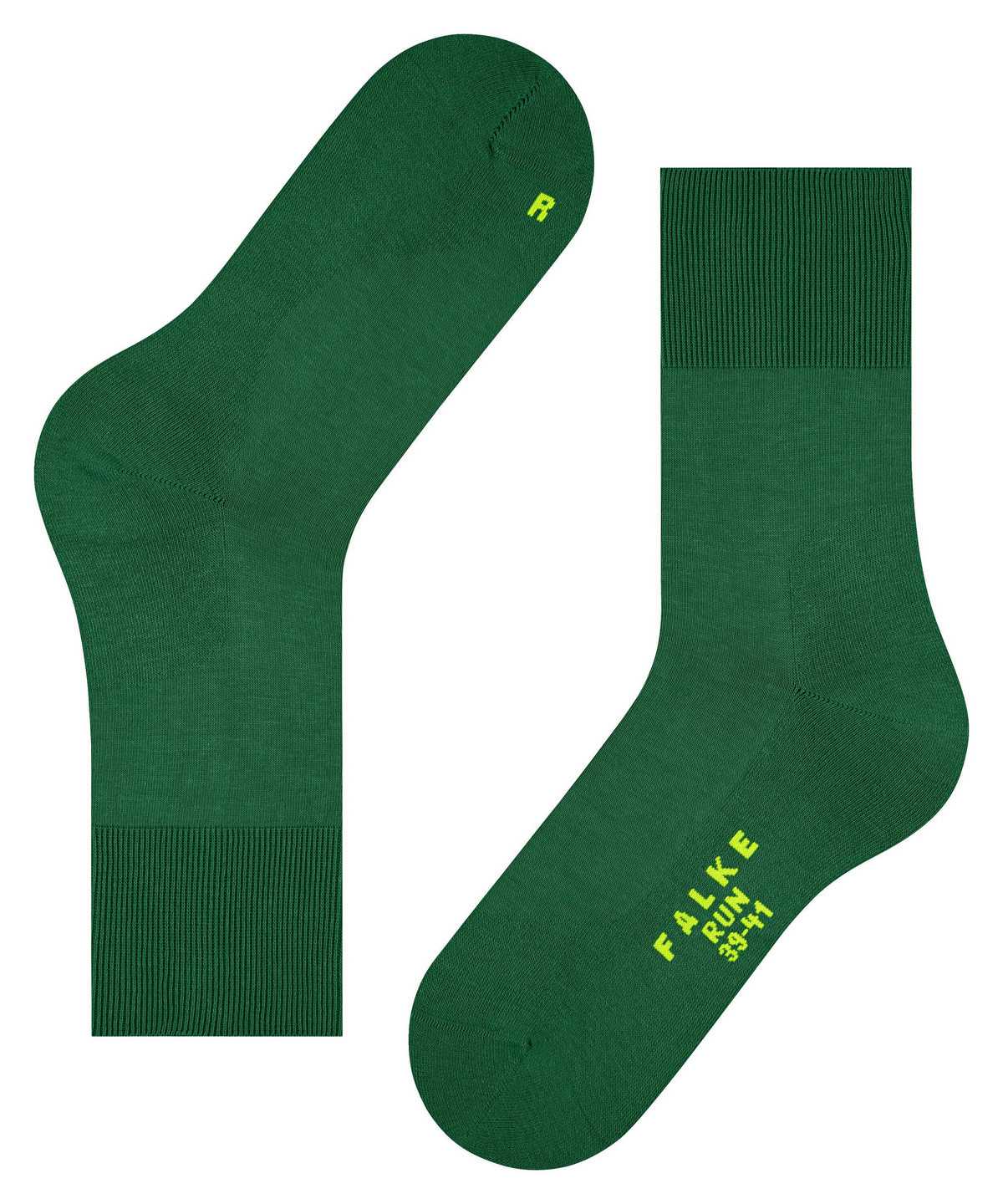 Men Falke Run Socks Socks Green | ABNLOW813