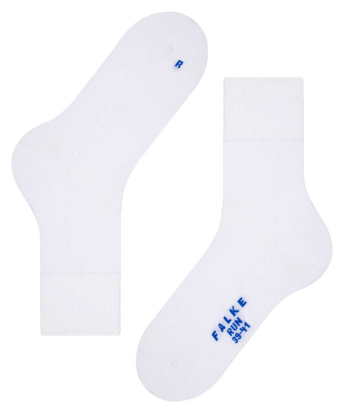 Men Falke Run Socks Socks White | CEZJVL314