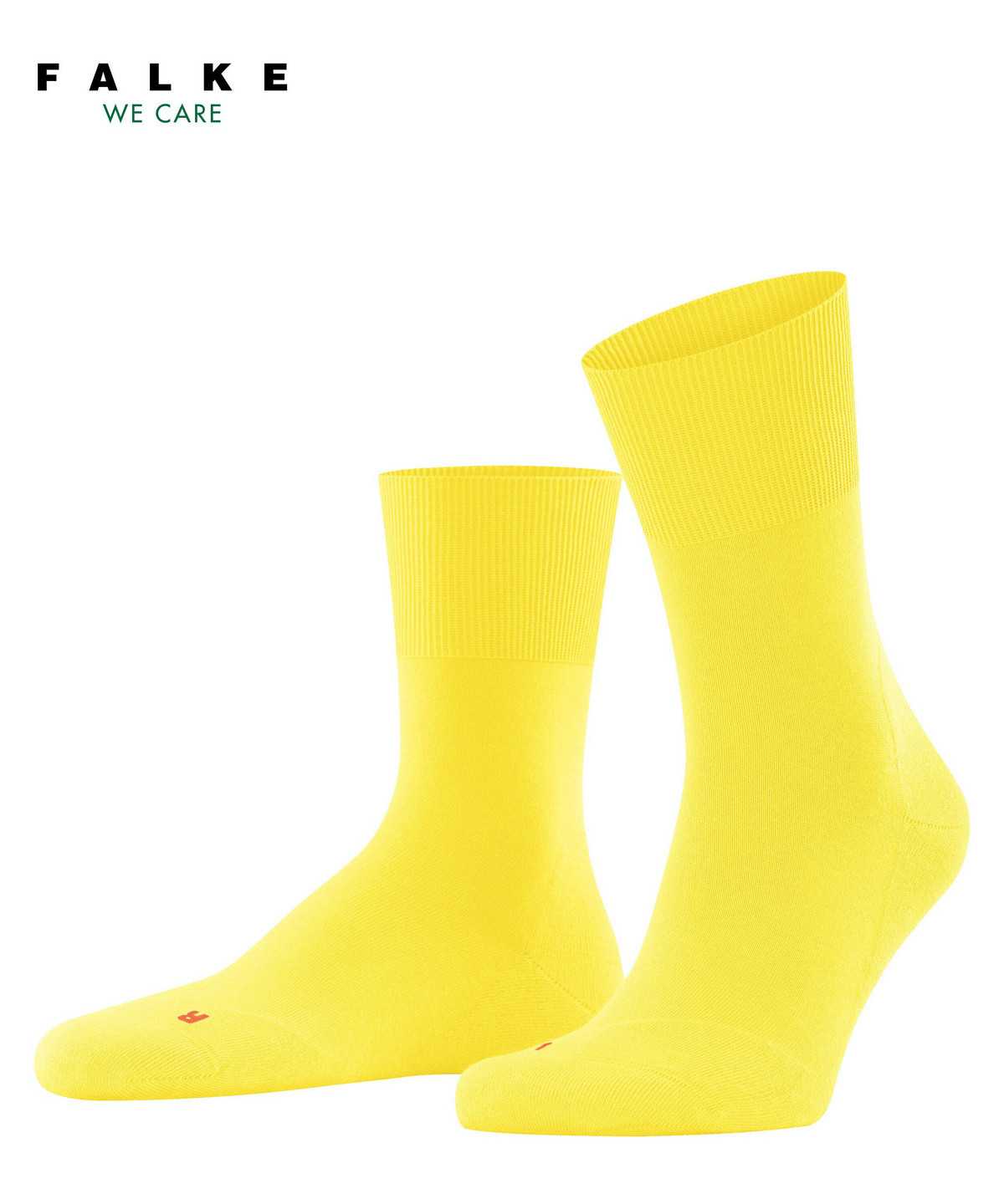 Men Falke Run Socks Socks Yellow | WVBLUM401