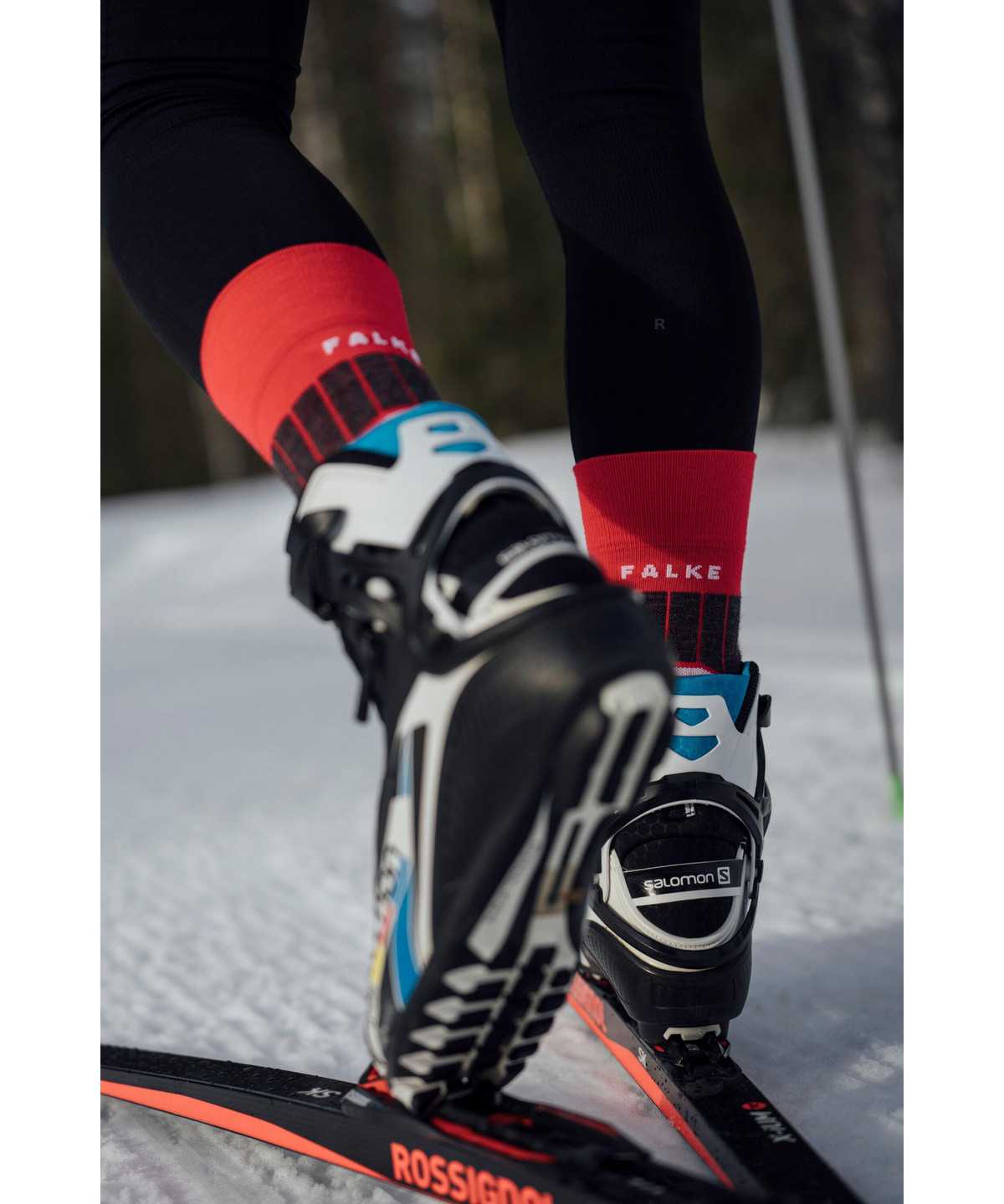 Men Falke SC1 Skiing Socks Socks Red | BPVQOZ354