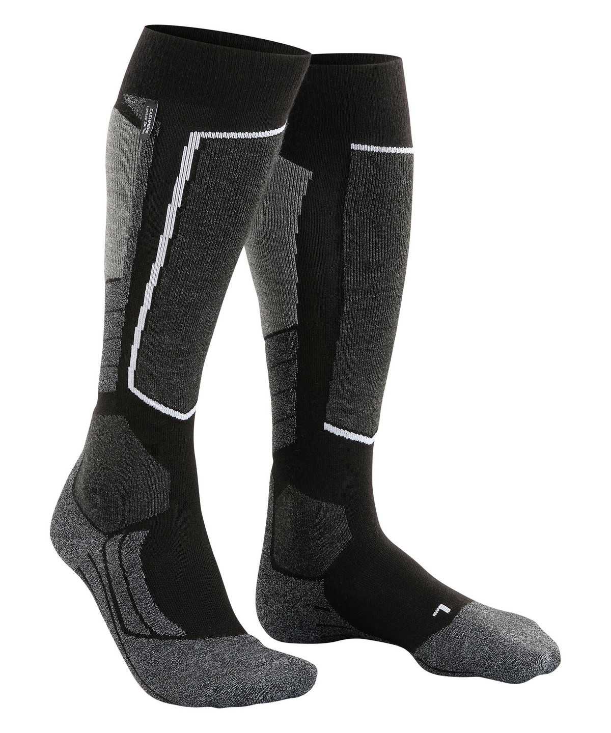 Men Falke SK2 Intermediate Cashmere Skiing Knee-high Socks Socks Black | BXTMWU051