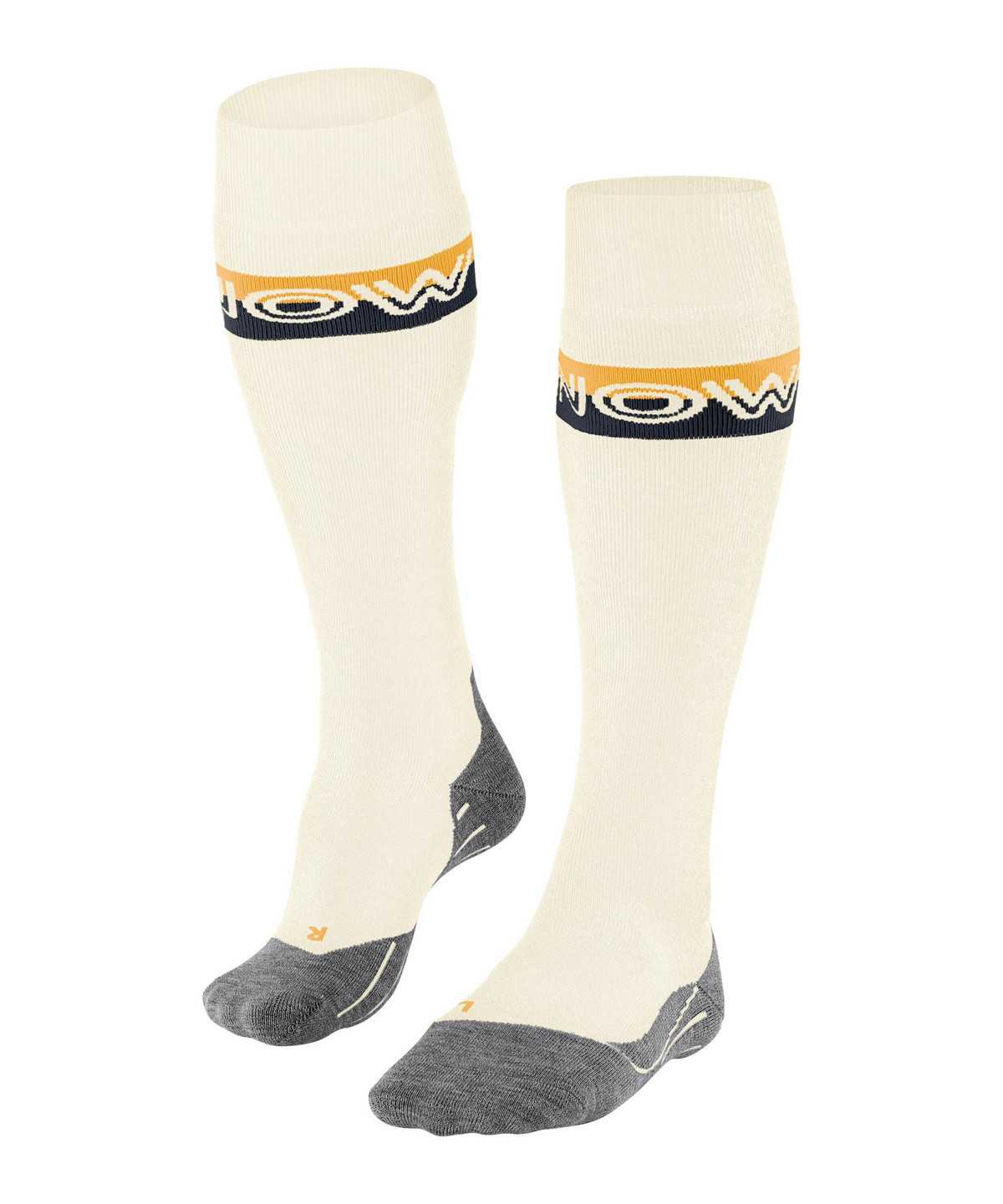 Men Falke SK2 Intermediate Skiing Knee-high Socks Socks White | DNROTM203