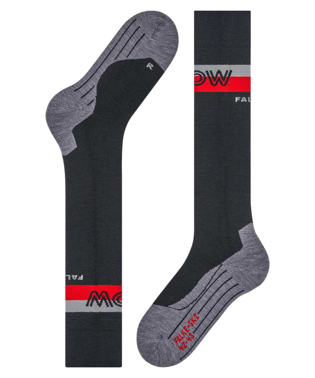 Men Falke SK2 Intermediate Skiing Knee-high Socks Socks Black | NTQXCF576