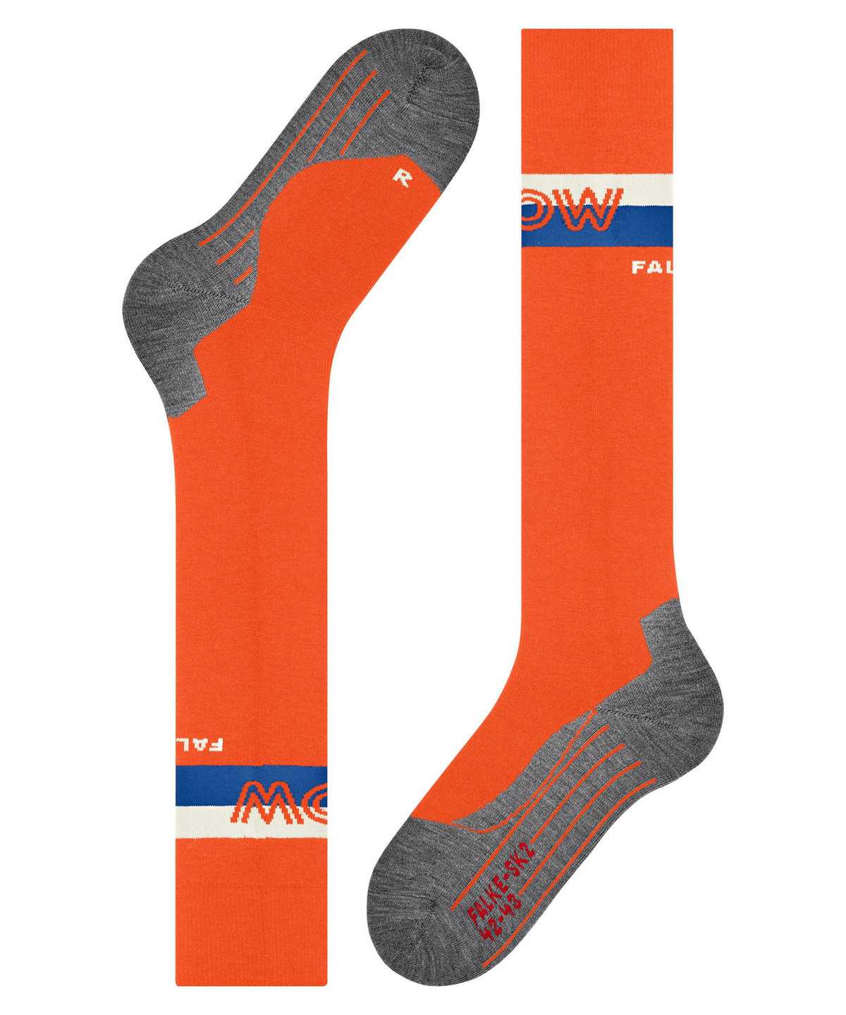 Men Falke SK2 Intermediate Skiing Knee-high Socks Socks Orange | KOGZVN124