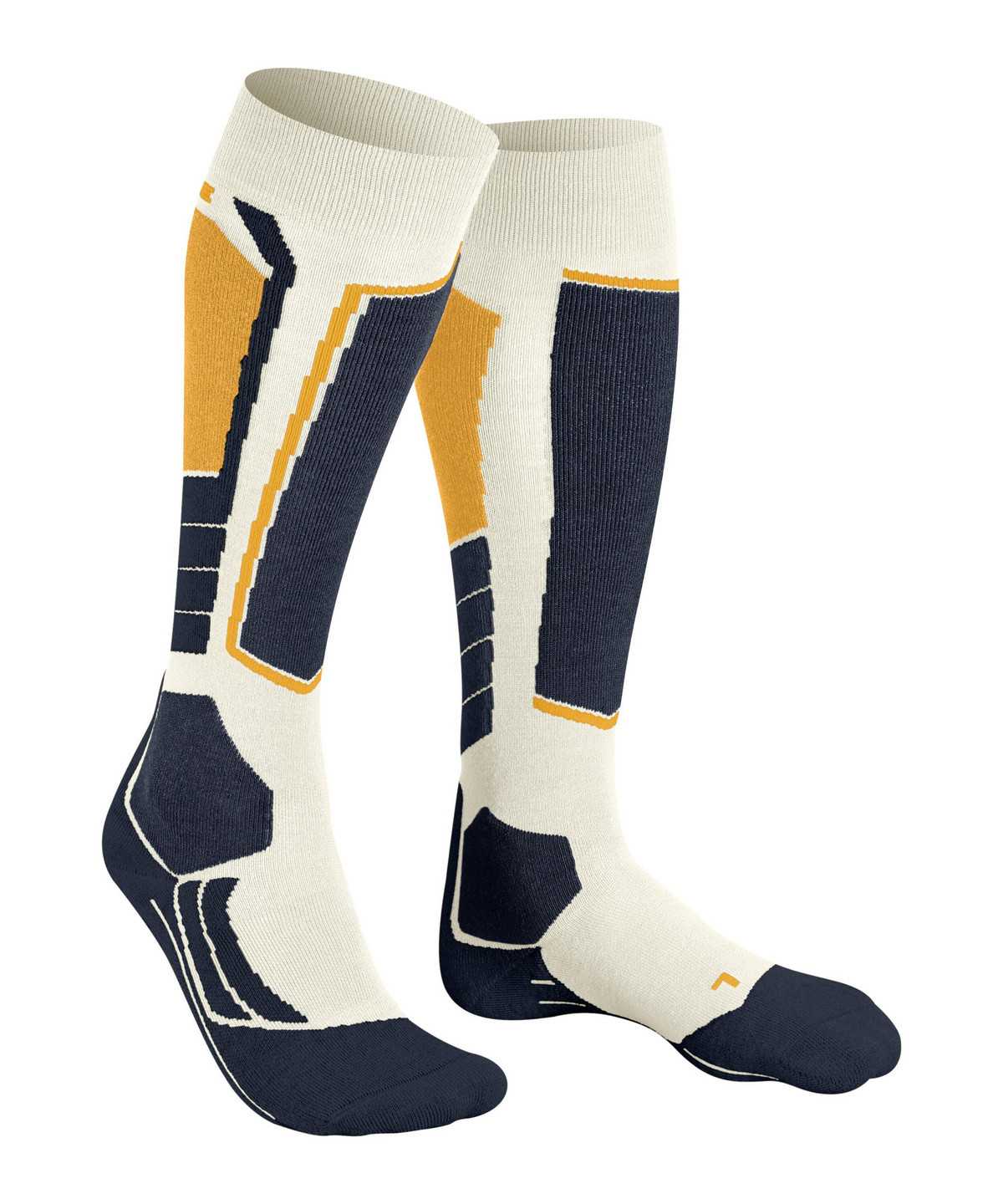 Men Falke SK2 Intermediate Skiing Knee-high Socks Socks White | PIRGZN438