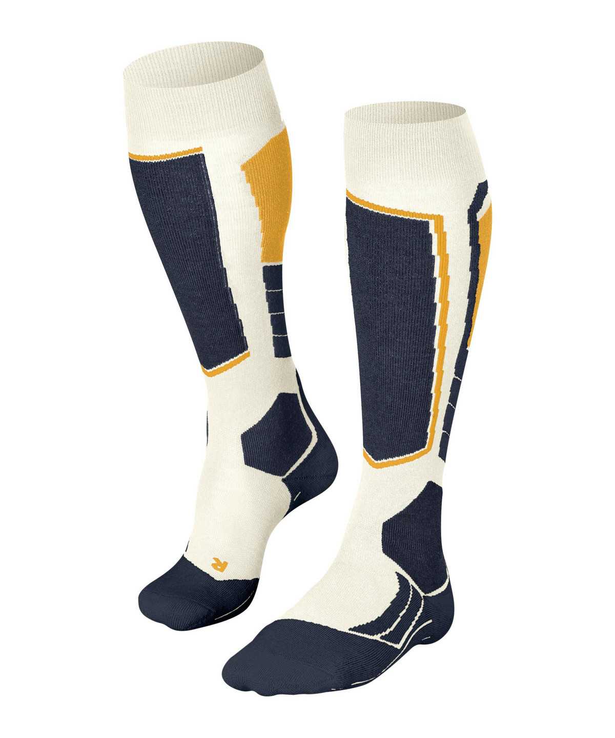 Men Falke SK2 Intermediate Skiing Knee-high Socks Socks White | PIRGZN438