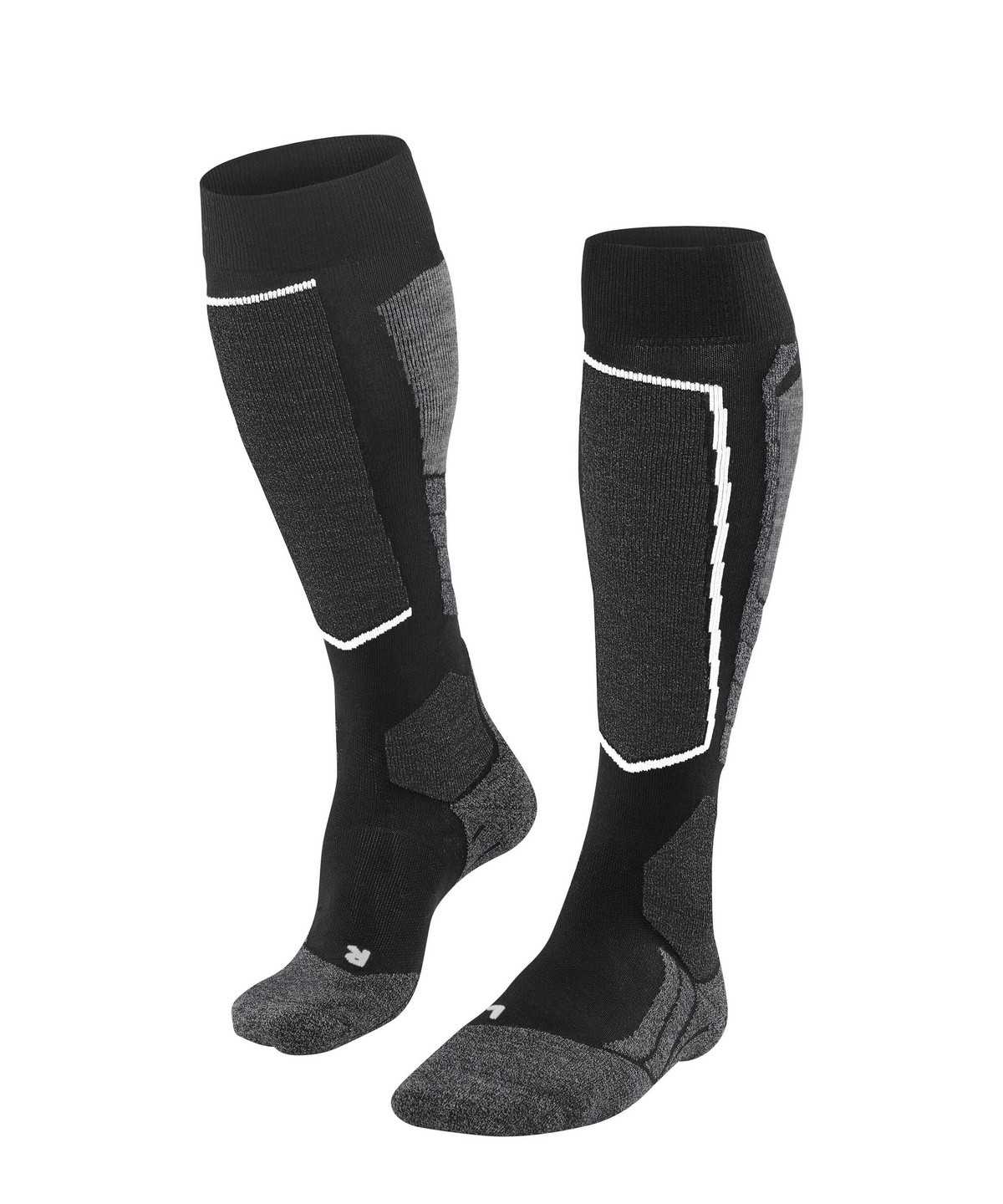 Men Falke SK2 Intermediate Vegan Skiing Knee-high Socks Socks Black | IFGDWJ304