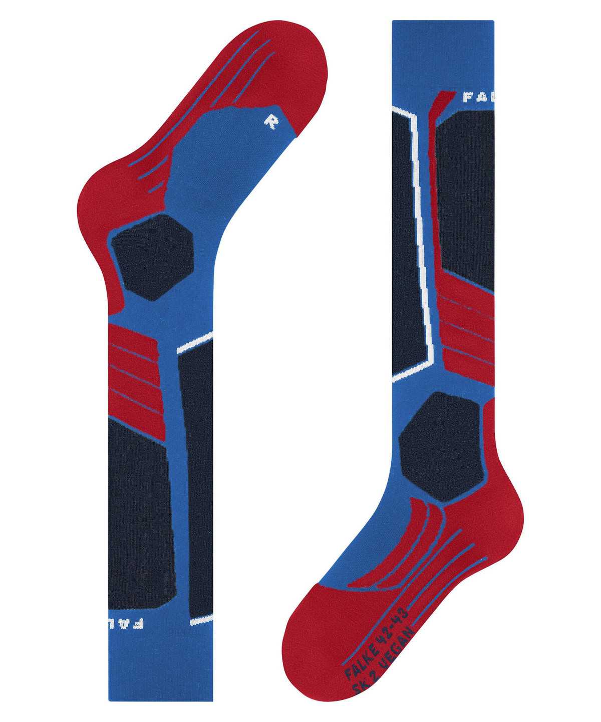 Men Falke SK2 Intermediate Vegan Skiing Knee-high Socks Socks Blue | TKLWIH940