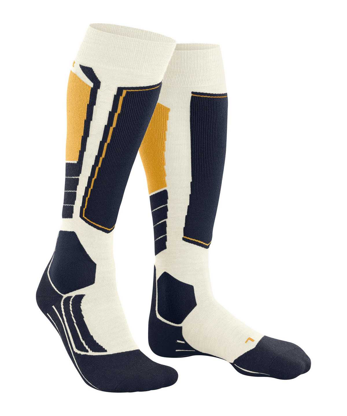 Men Falke SK2 Intermediate Wool Skiing Knee-high Socks Socks White | RDQPIW237