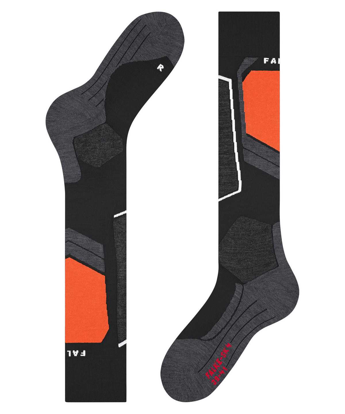 Men Falke SK4 Advanced Skiing Knee-high Socks Socks Black | RGCXNT594