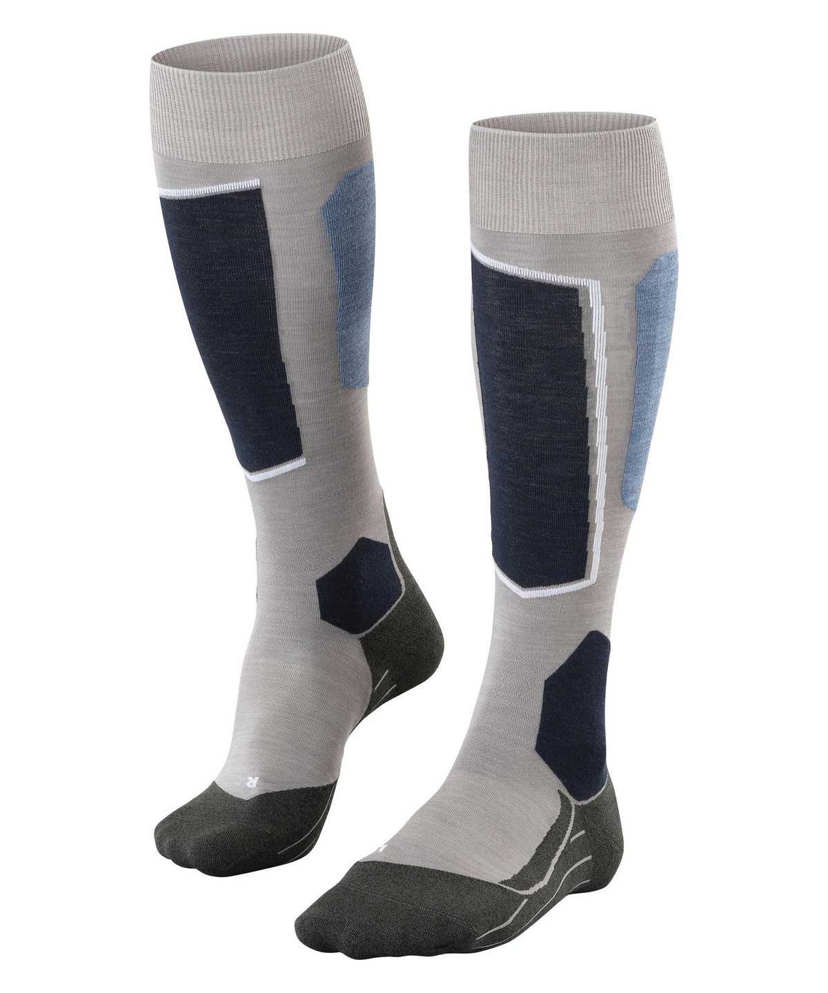 Men Falke SK6 Pro Skiing Knee-high Socks Socks Grey | XTZBEG542