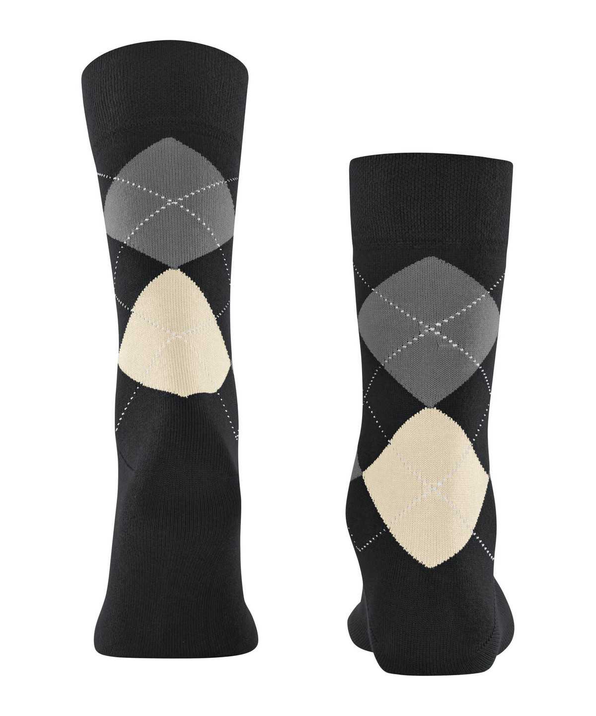 Men Falke Sensitive Argyle Socks Socks Black | PEVFSD815