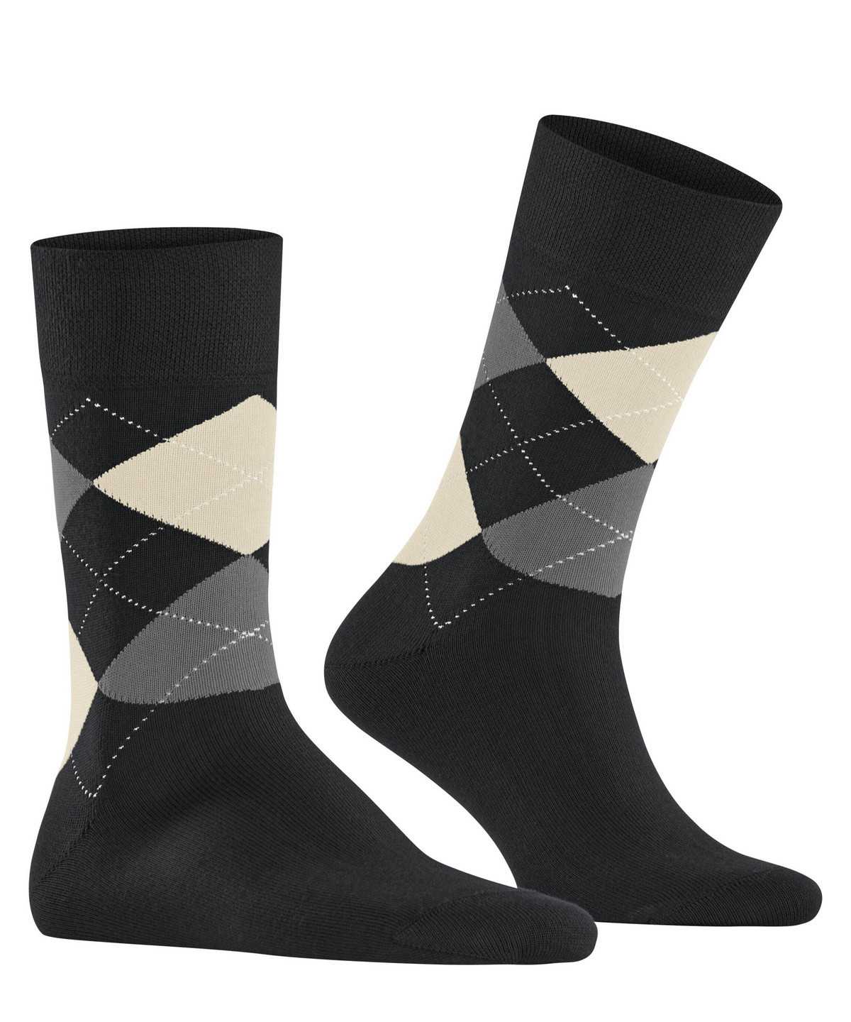 Men Falke Sensitive Argyle Socks Socks Black | PEVFSD815