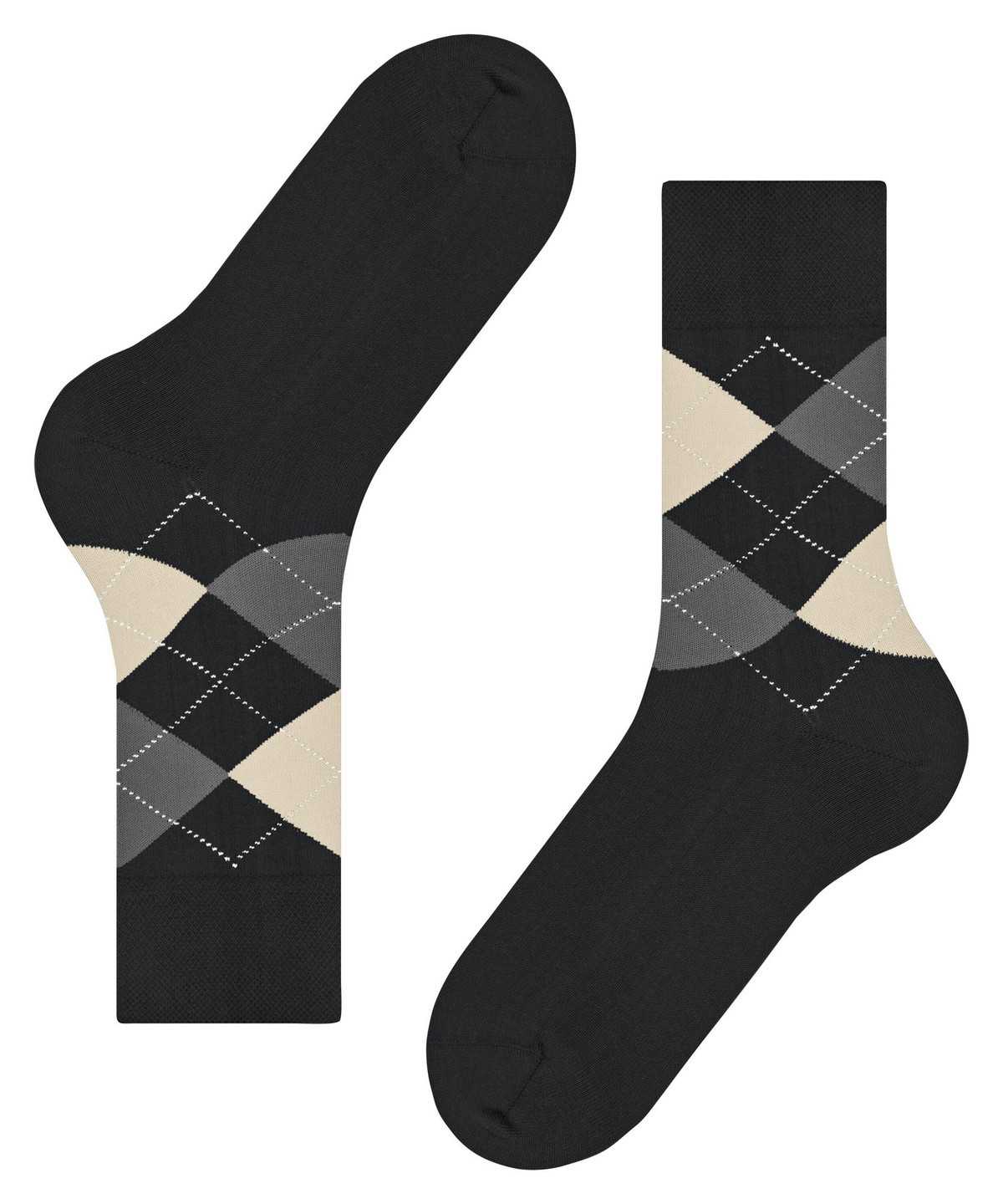 Men Falke Sensitive Argyle Socks Socks Black | PEVFSD815