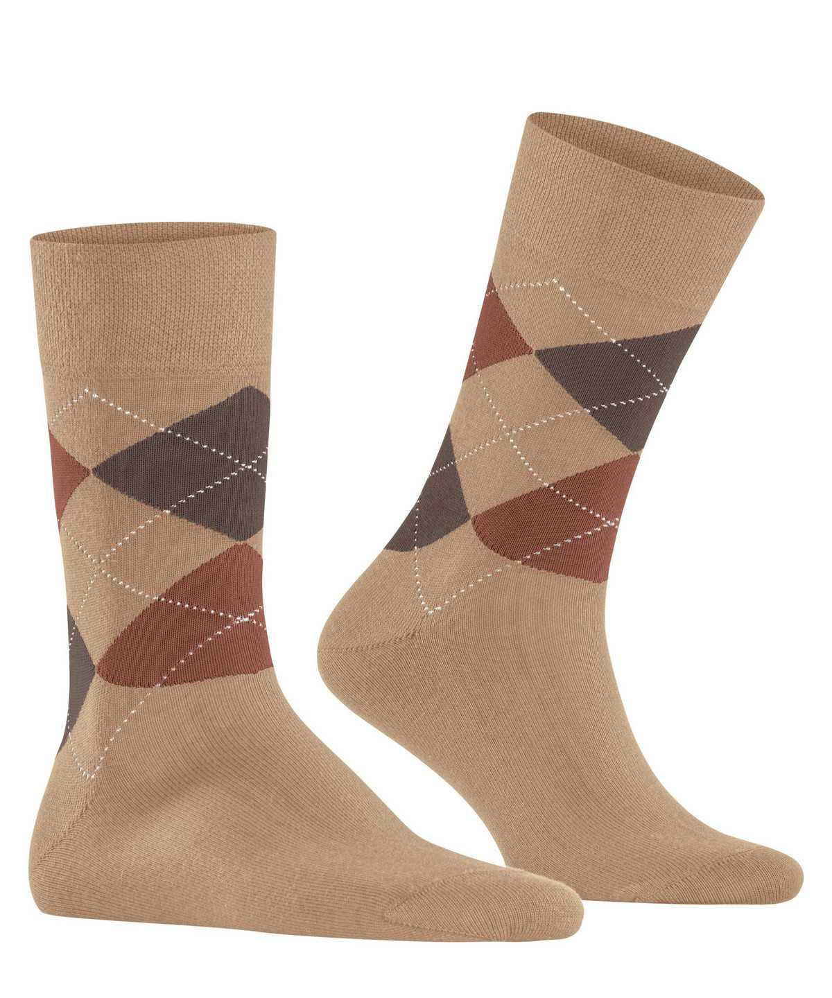 Men Falke Sensitive Argyle Socks Socks Beige | GDYKPB564