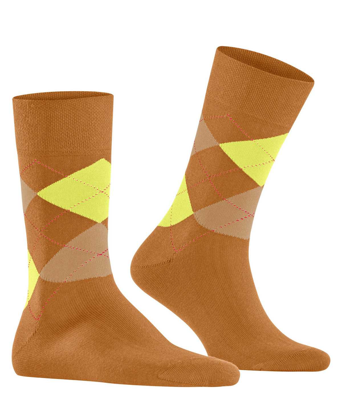 Men Falke Sensitive Argyle Socks Socks Orange | ONJHEC187