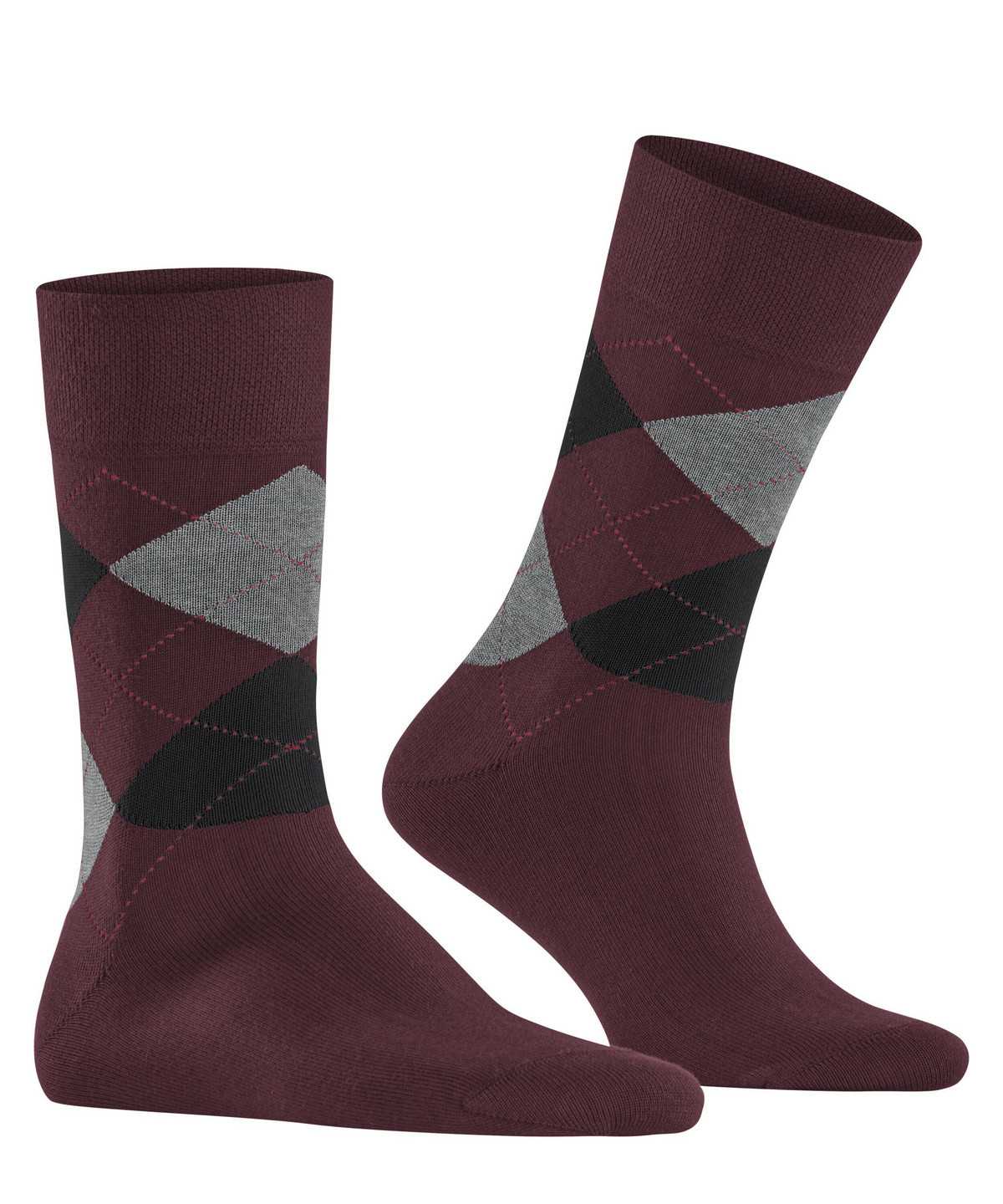 Men Falke Sensitive Argyle Socks Socks Red | VDOCFK814