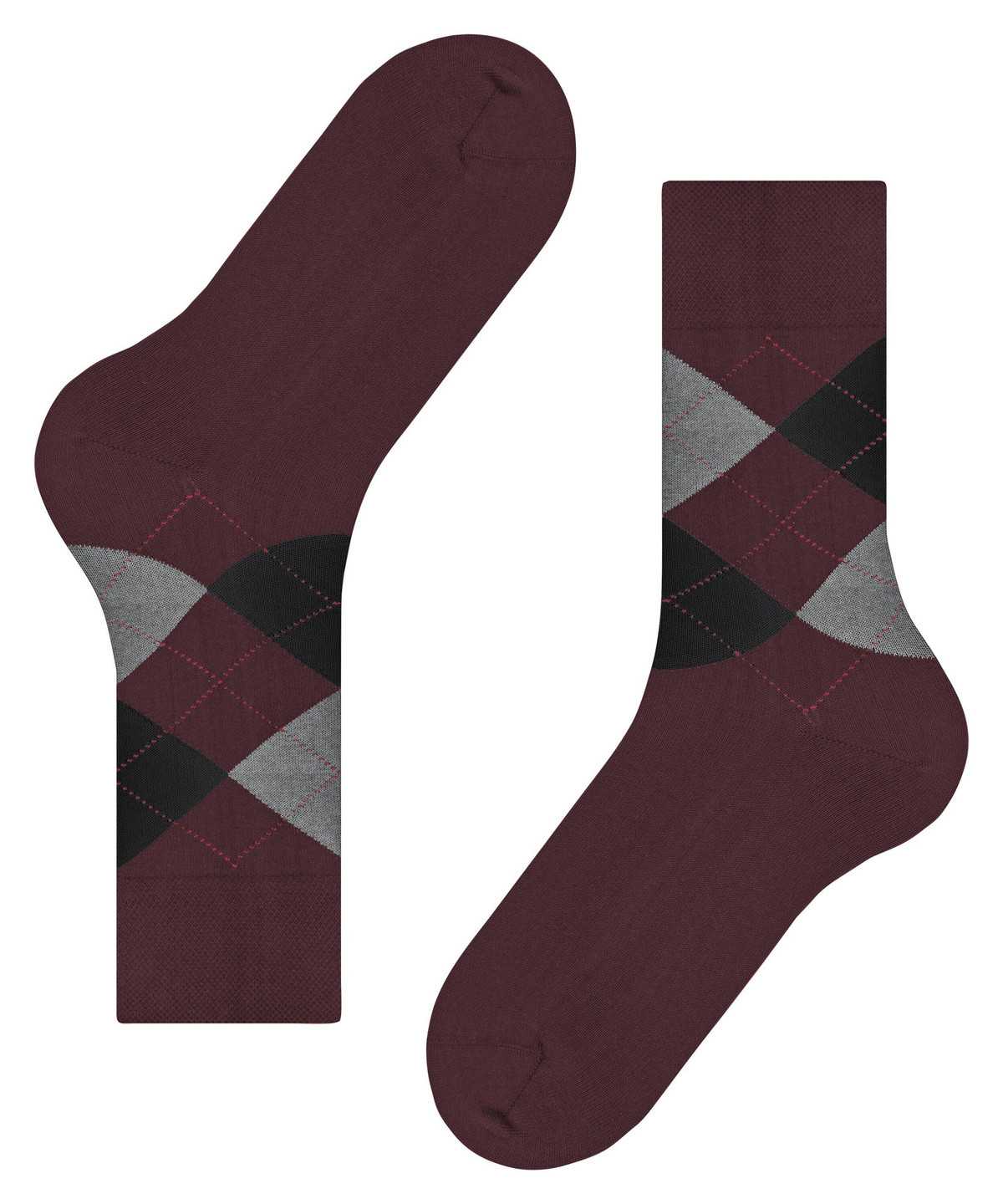 Men Falke Sensitive Argyle Socks Socks Red | VDOCFK814