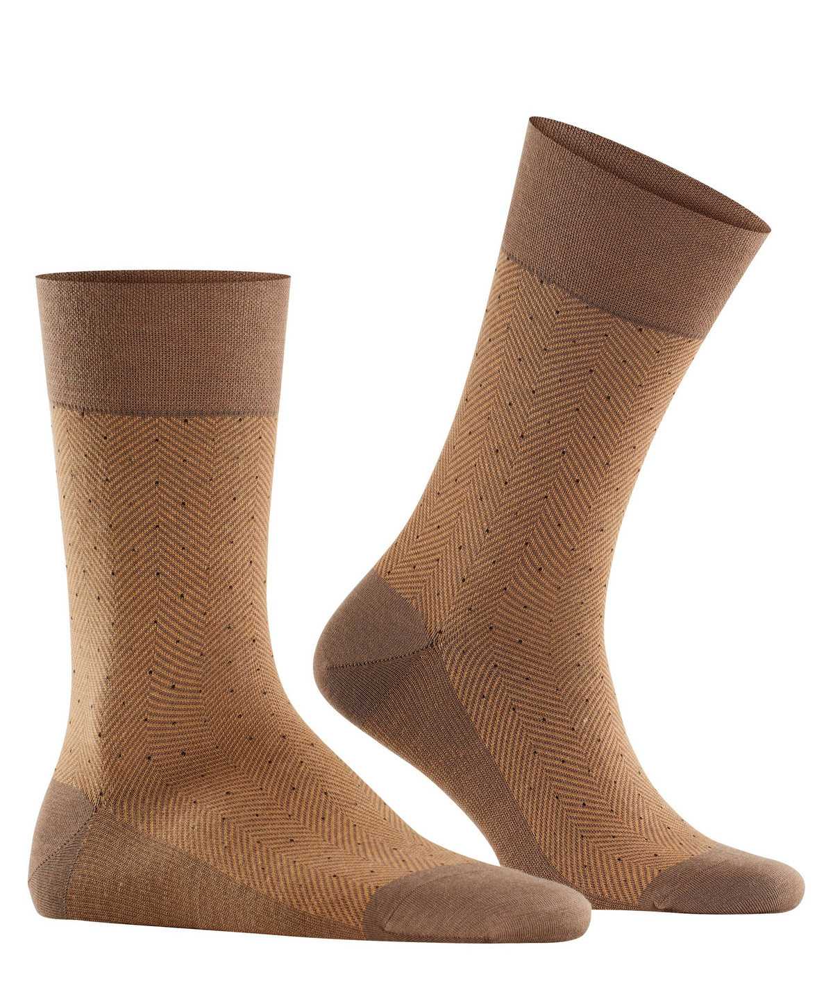 Men Falke Sensitive Herringbone Socks Socks Brown | XIFTAH709