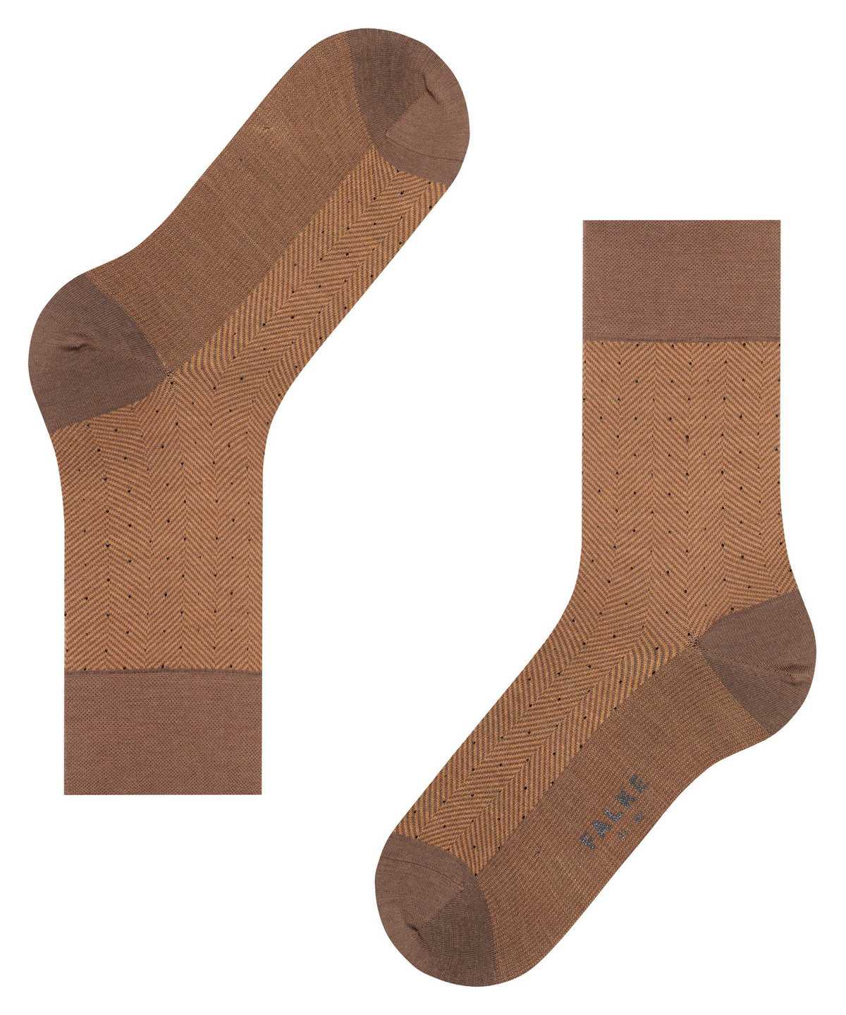 Men Falke Sensitive Herringbone Socks Socks Brown | XIFTAH709