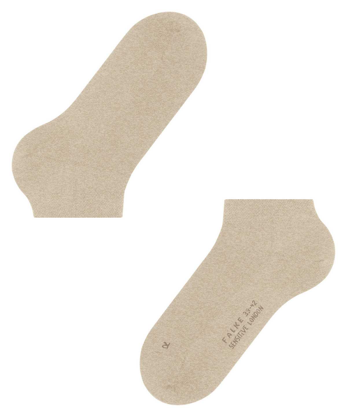 Men Falke Sensitive London Sneaker socks Socks Beige | XPDOJU328