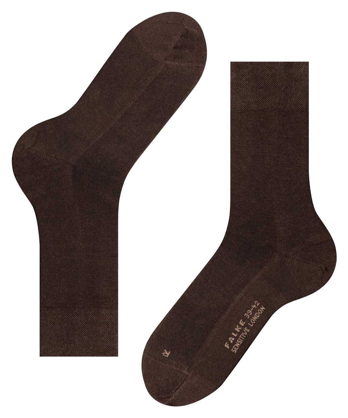 Men Falke Sensitive London Socks Socks Brown | BLFNPC492