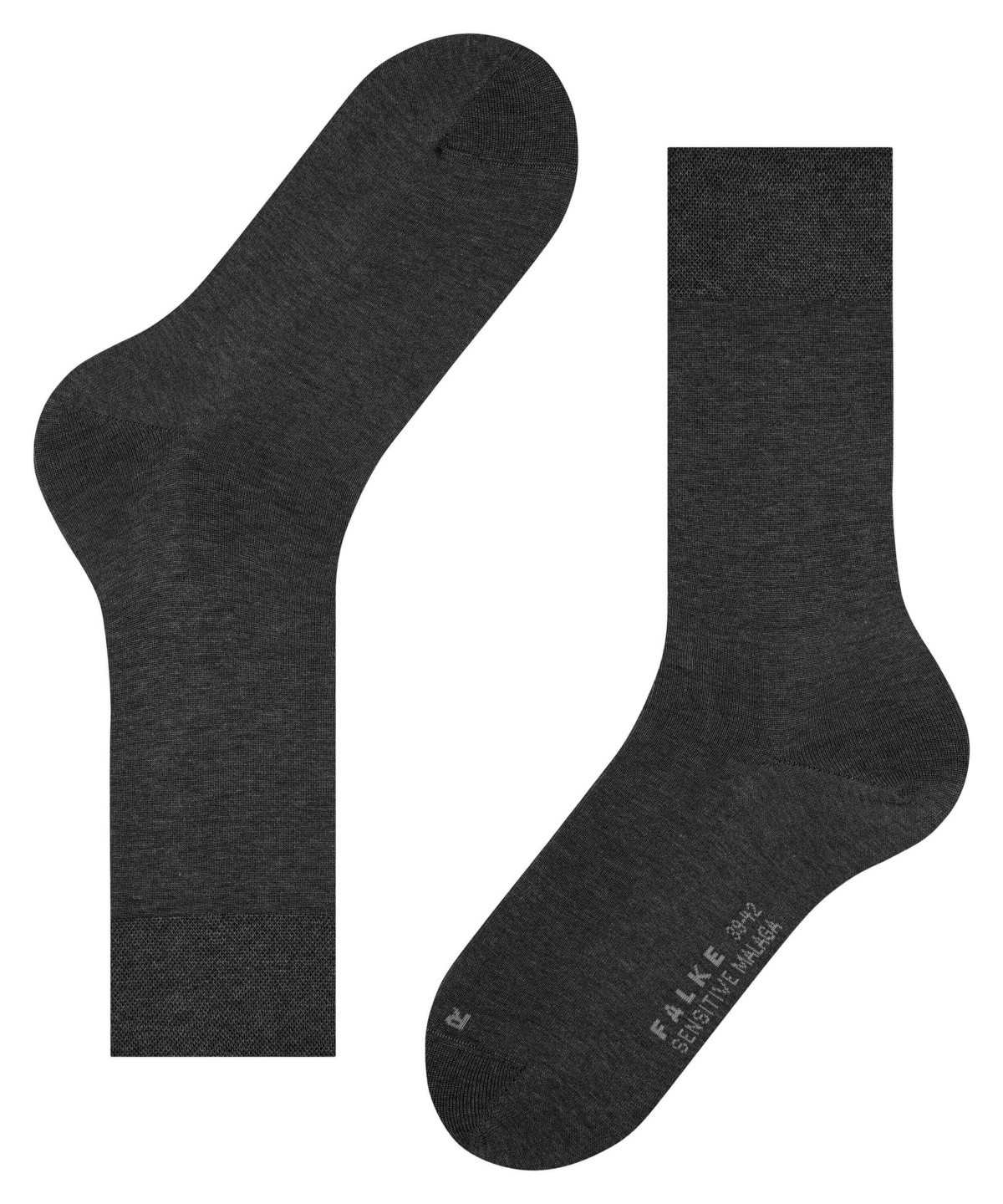 Men Falke Sensitive Malaga Socks Socks Grey | GBFNZA384