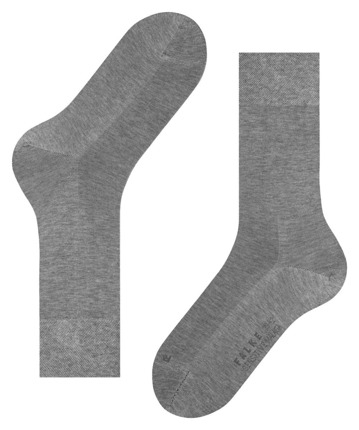 Men Falke Sensitive Malaga Socks Socks Grey | PWYTFX923