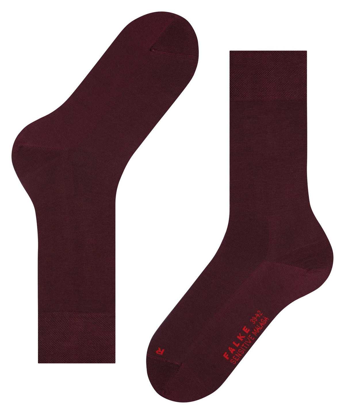 Men Falke Sensitive Malaga Socks Socks Red | OYQAFM120