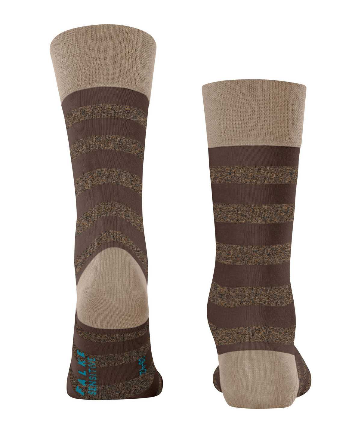 Men Falke Sensitive Mapped Line Socks Socks Brown | URLQMX370