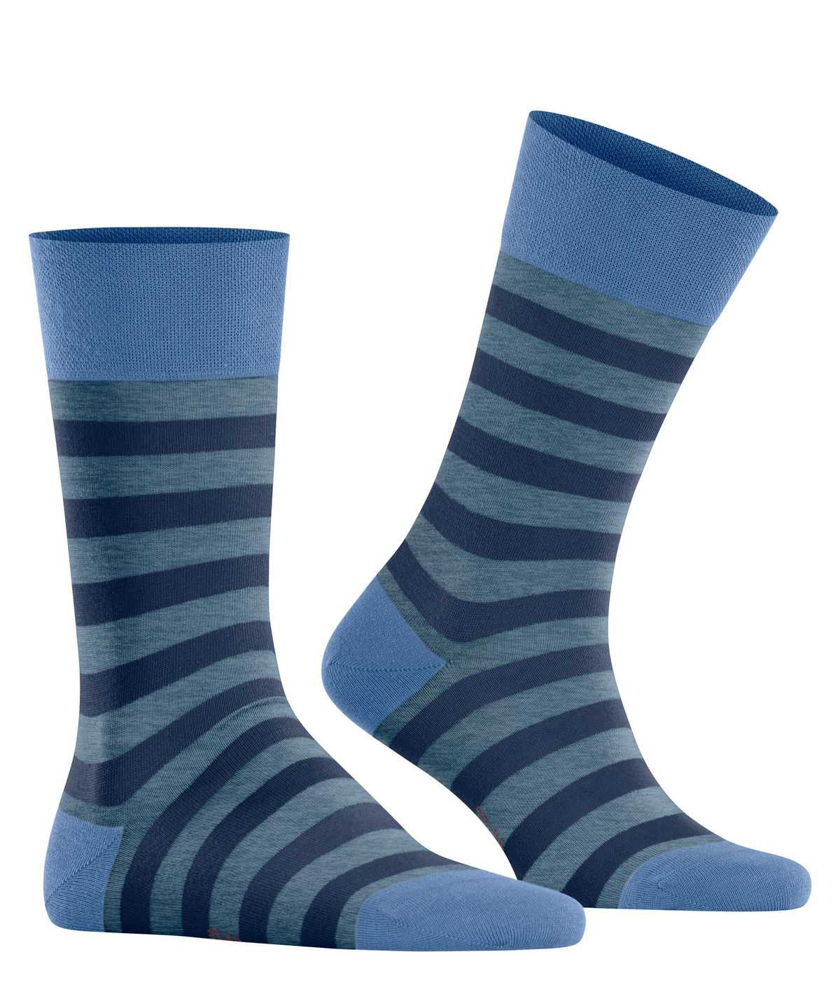 Men Falke Sensitive Mapped Line Socks Socks Blue | NJPCIA671