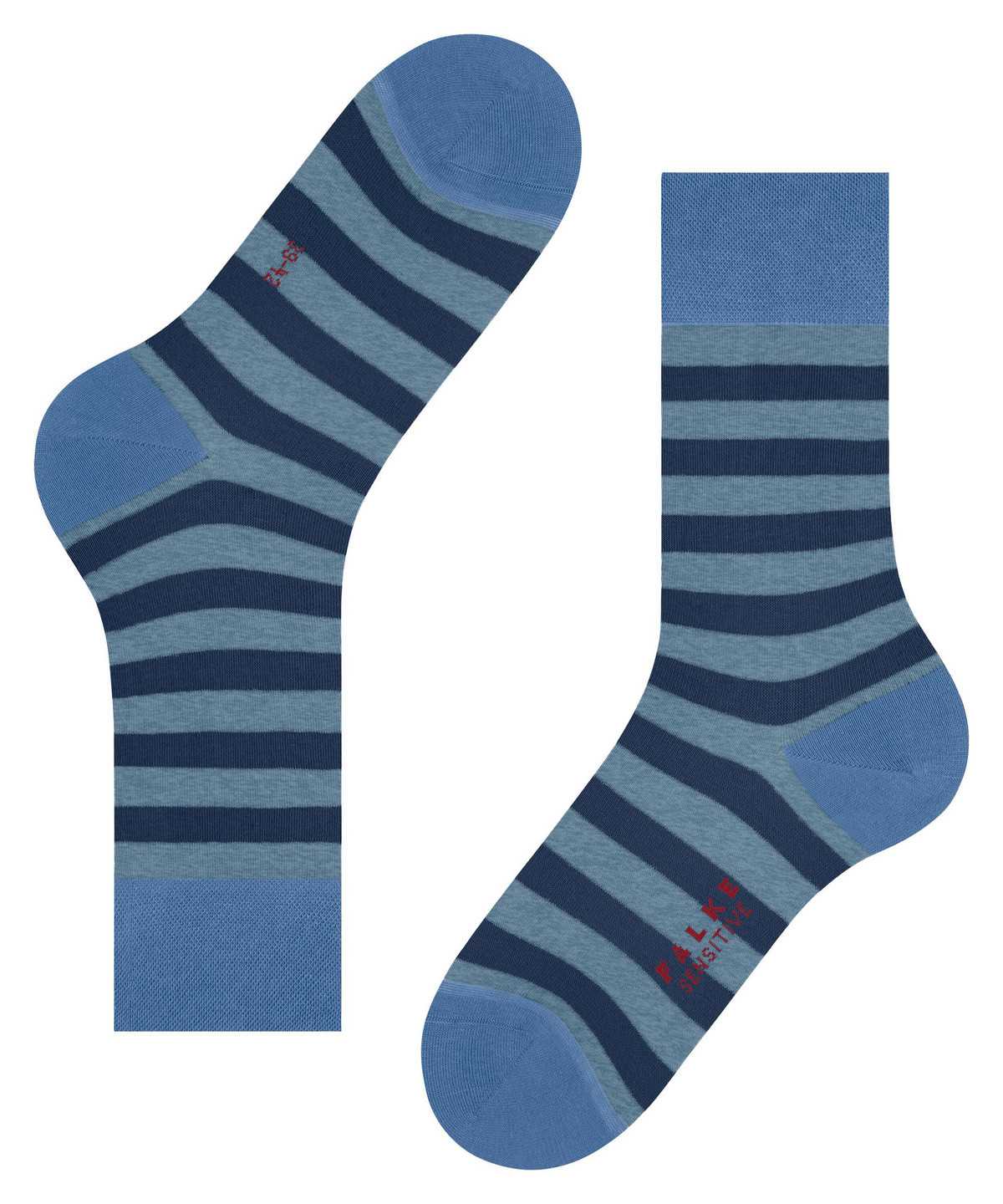 Men Falke Sensitive Mapped Line Socks Socks Blue | NJPCIA671