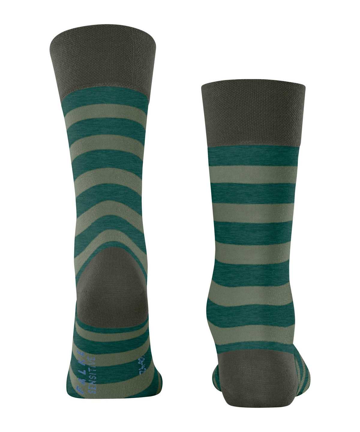 Men Falke Sensitive Mapped Line Socks Socks Green | TSHOWI819