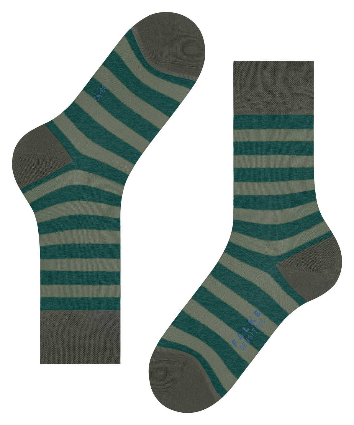 Men Falke Sensitive Mapped Line Socks Socks Green | TSHOWI819