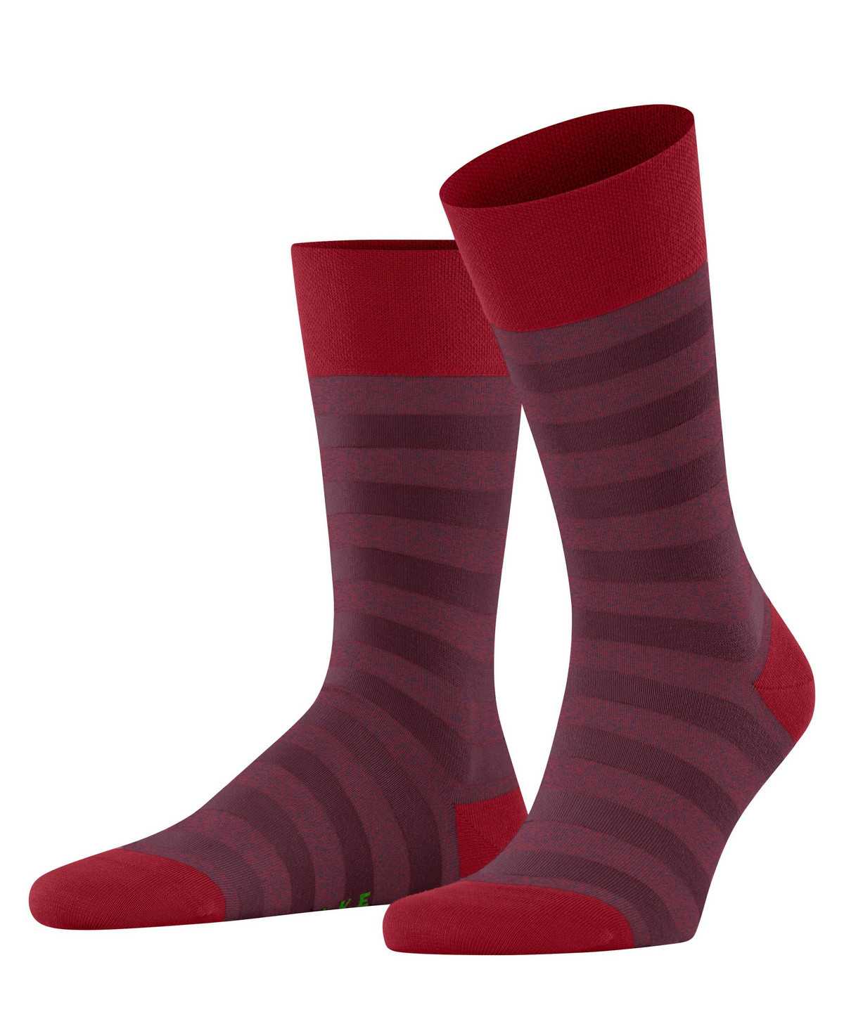 Men Falke Sensitive Mapped Line Socks Socks Red | HQVPDG134