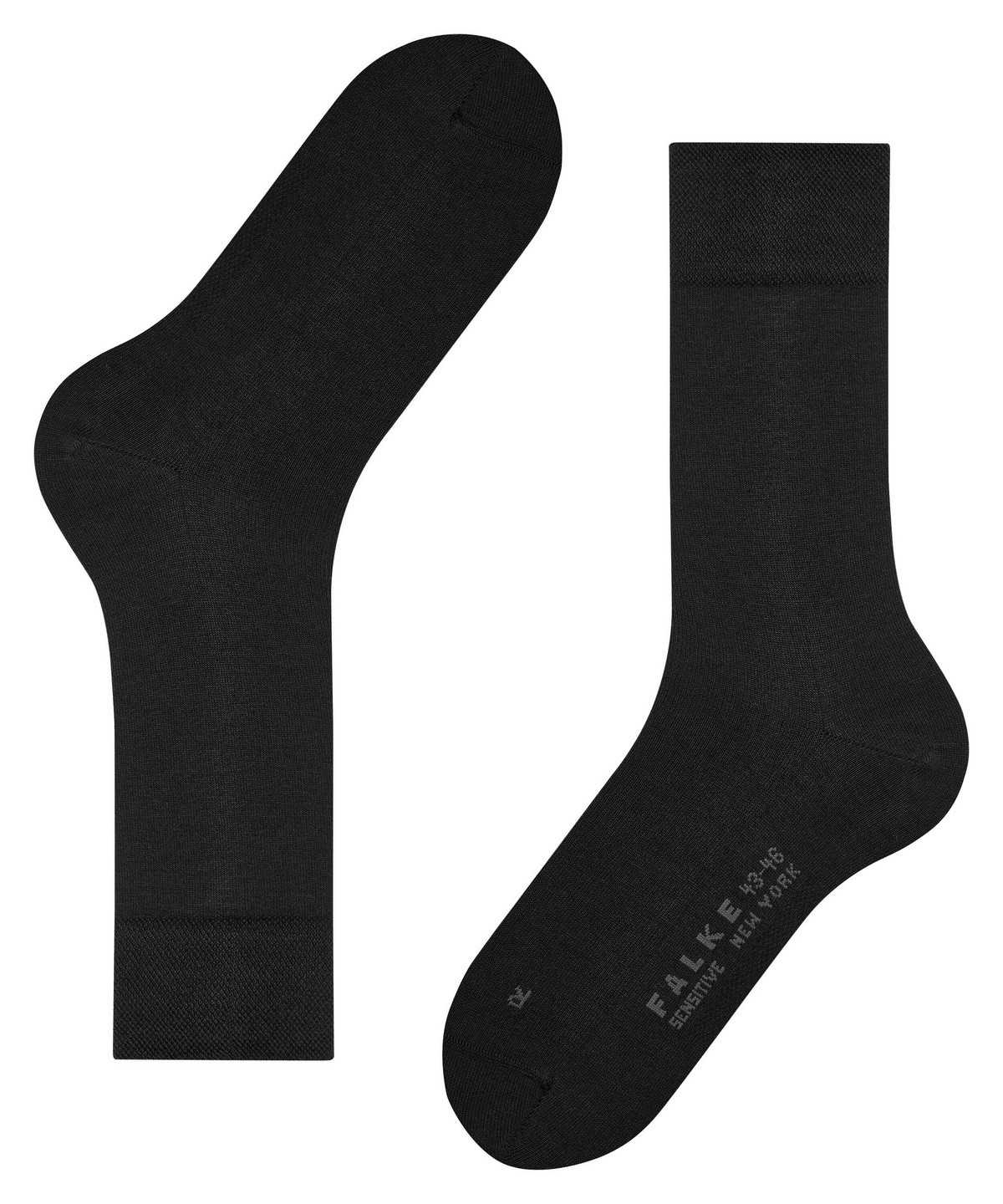 Men Falke Sensitive New York Socks Socks Black | AGOFPY501