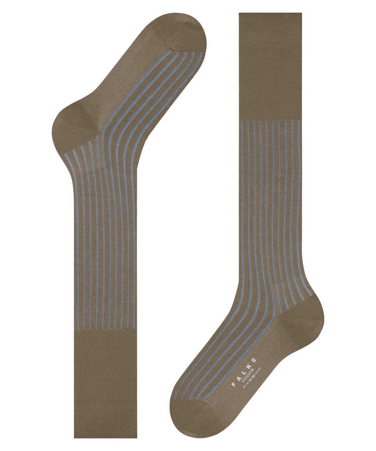 Men Falke Shadow Knee-high Socks Socks Brown | ABUWIC914