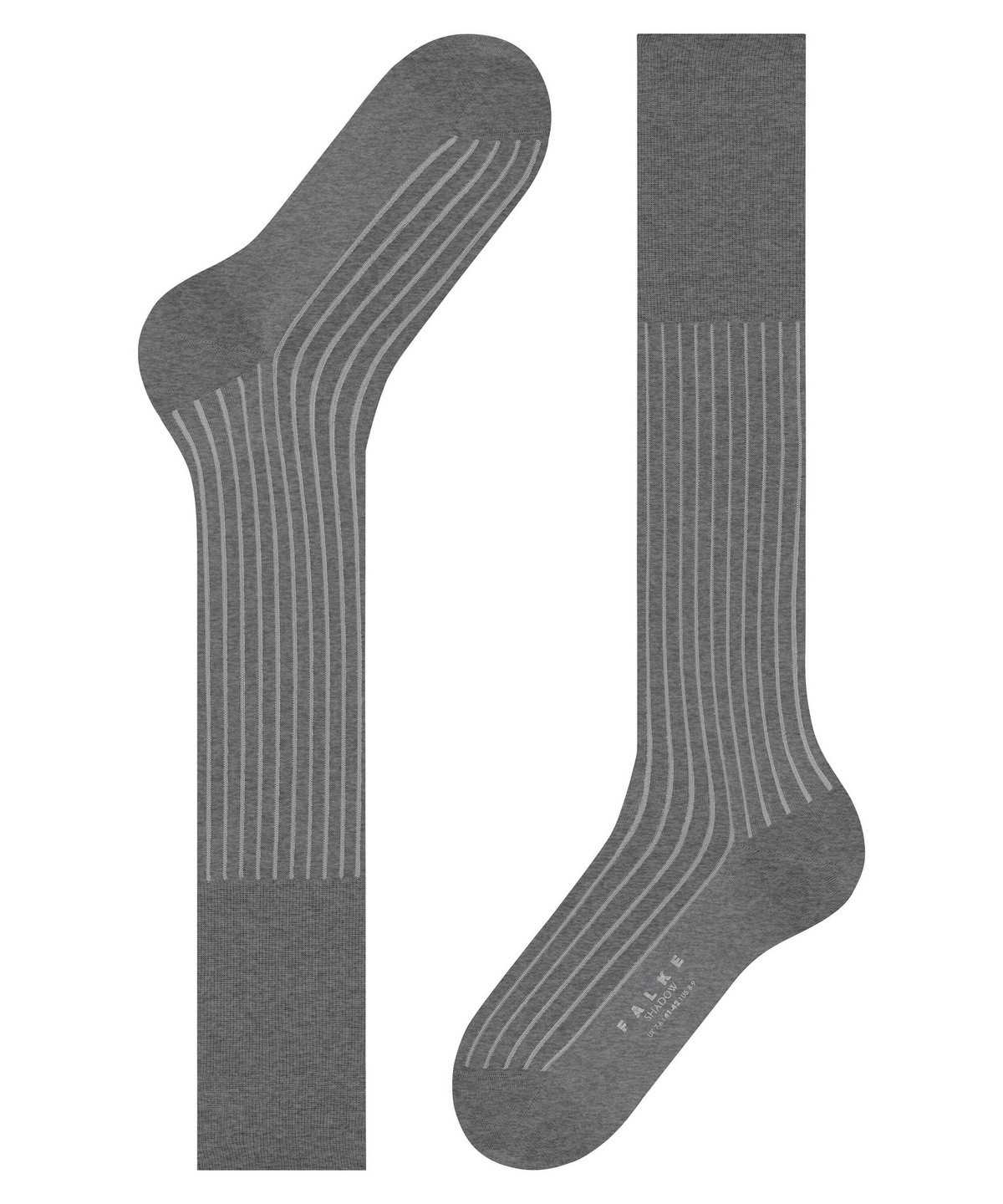 Men Falke Shadow Knee-high Socks Socks Grey | XRVUAB160