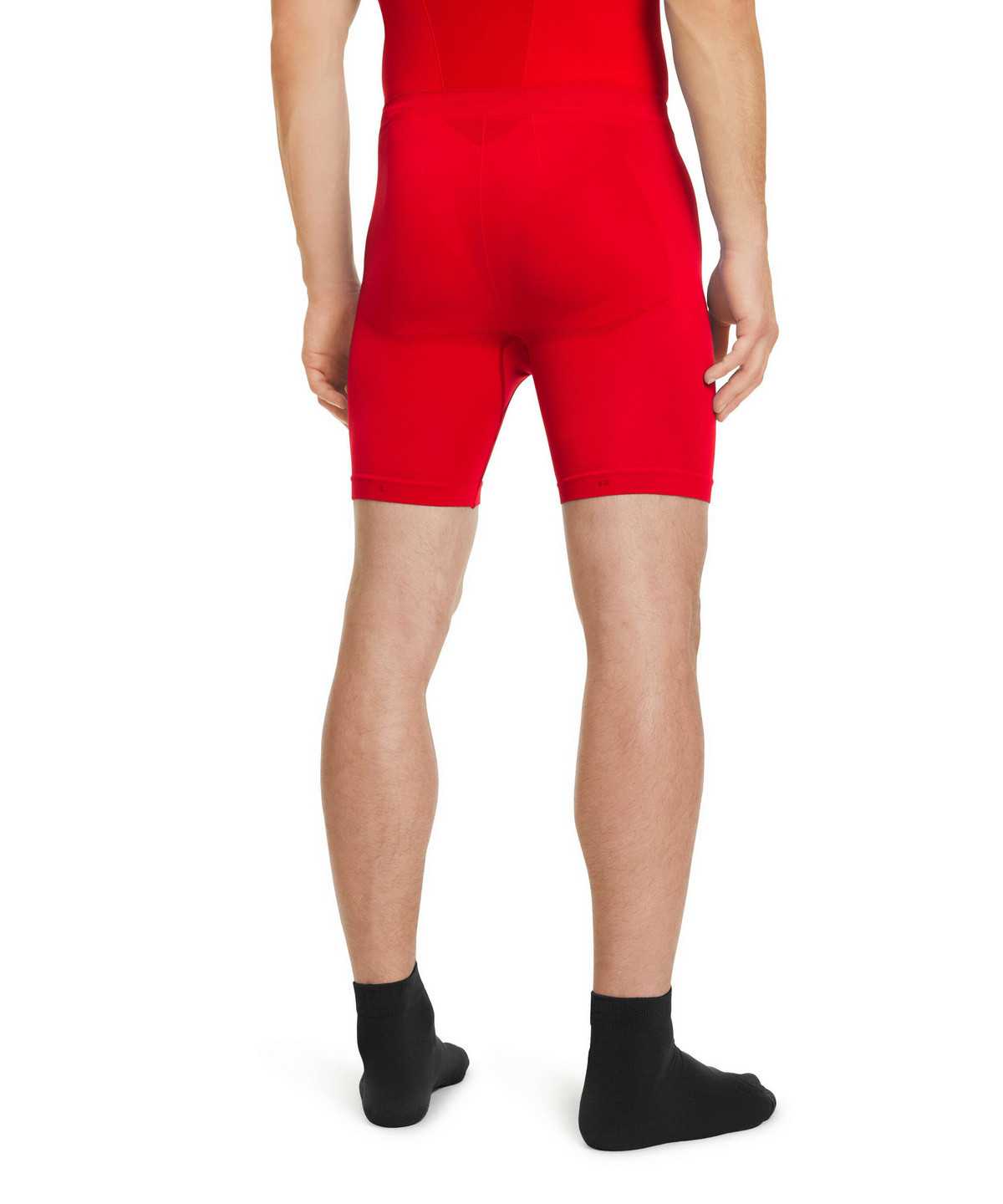 Men Falke Short Tights Warm Tights Red | COIZWT019