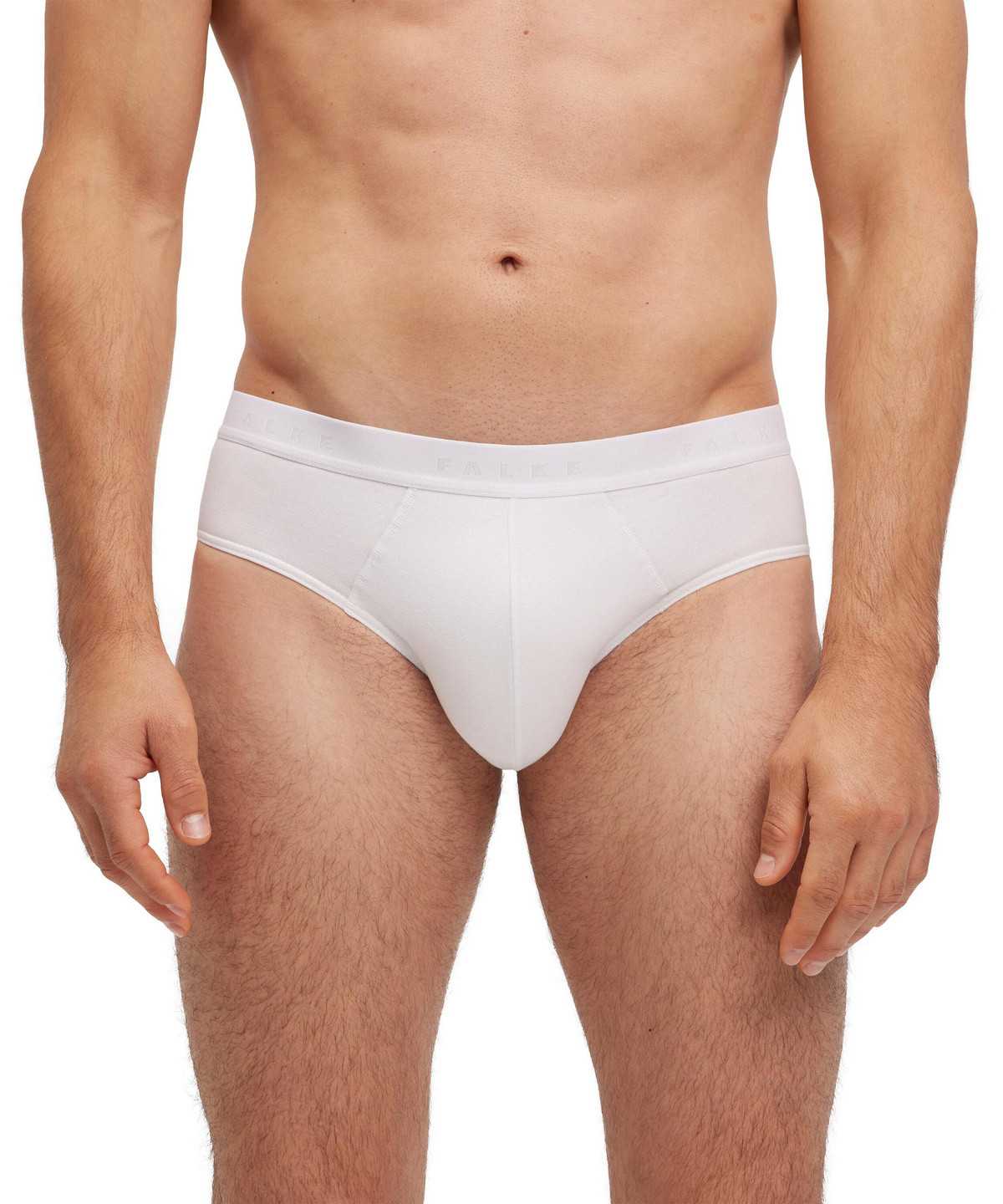 Men Falke Slip Daily Climate Control Briefs White | IDSPET367