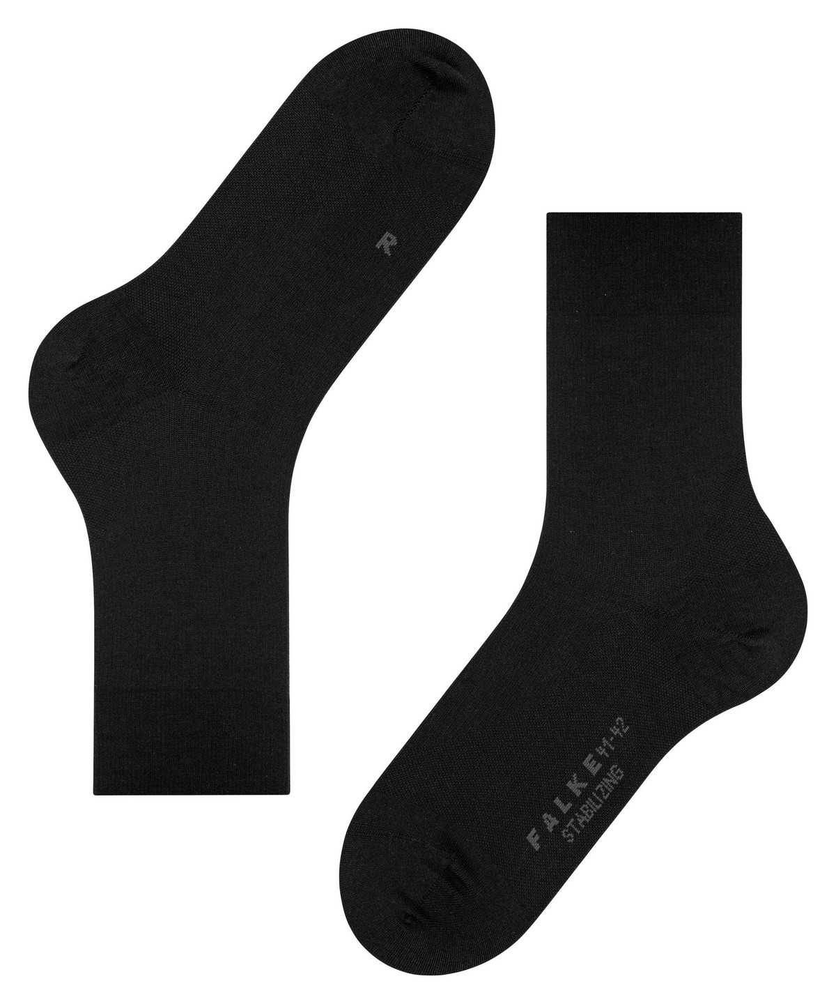 Men Falke Stabilizing Wool Everyday Socks Socks Black | PHUWNB653