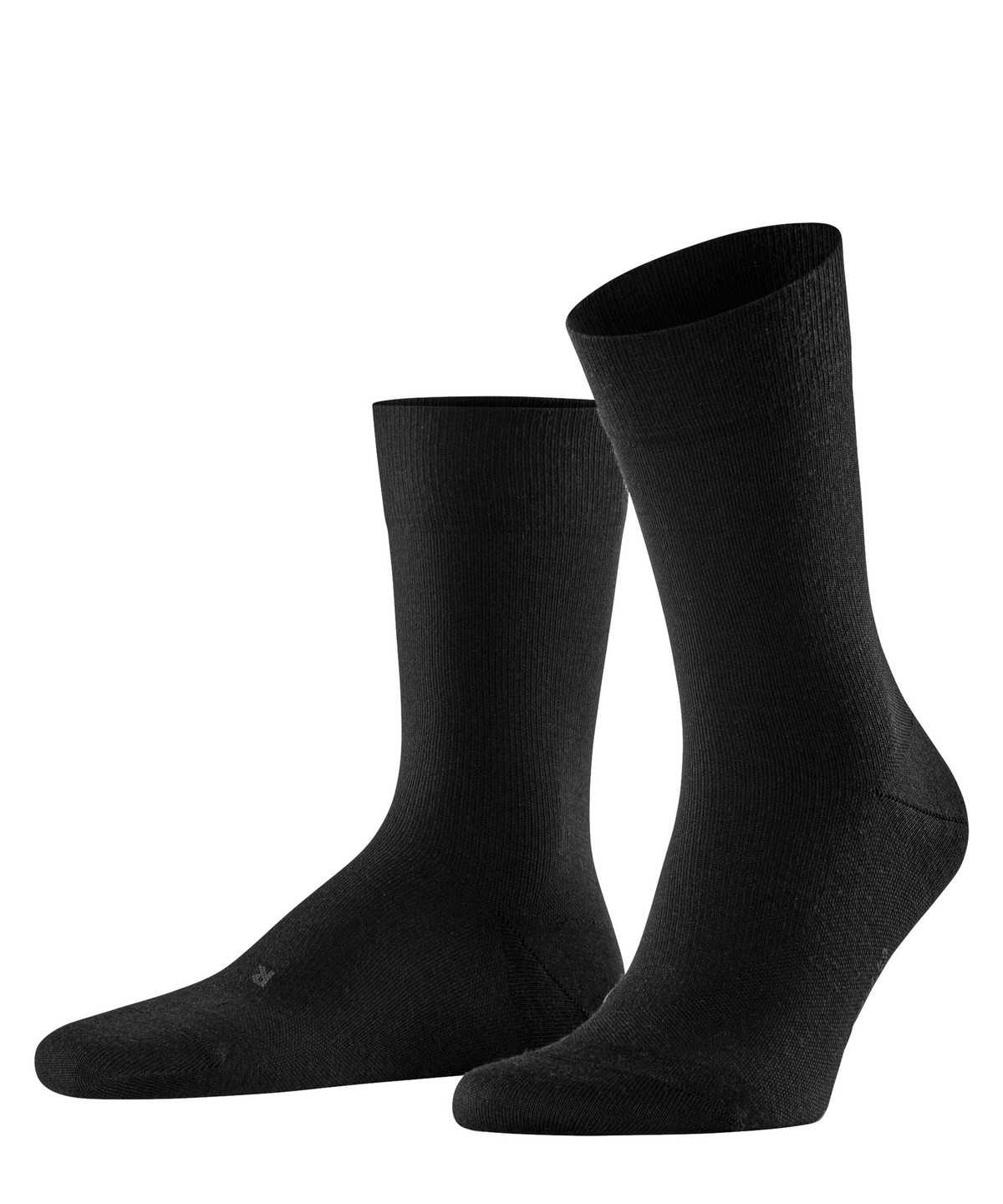 Men Falke Stabilizing Wool Everyday Socks Socks Black | PHUWNB653