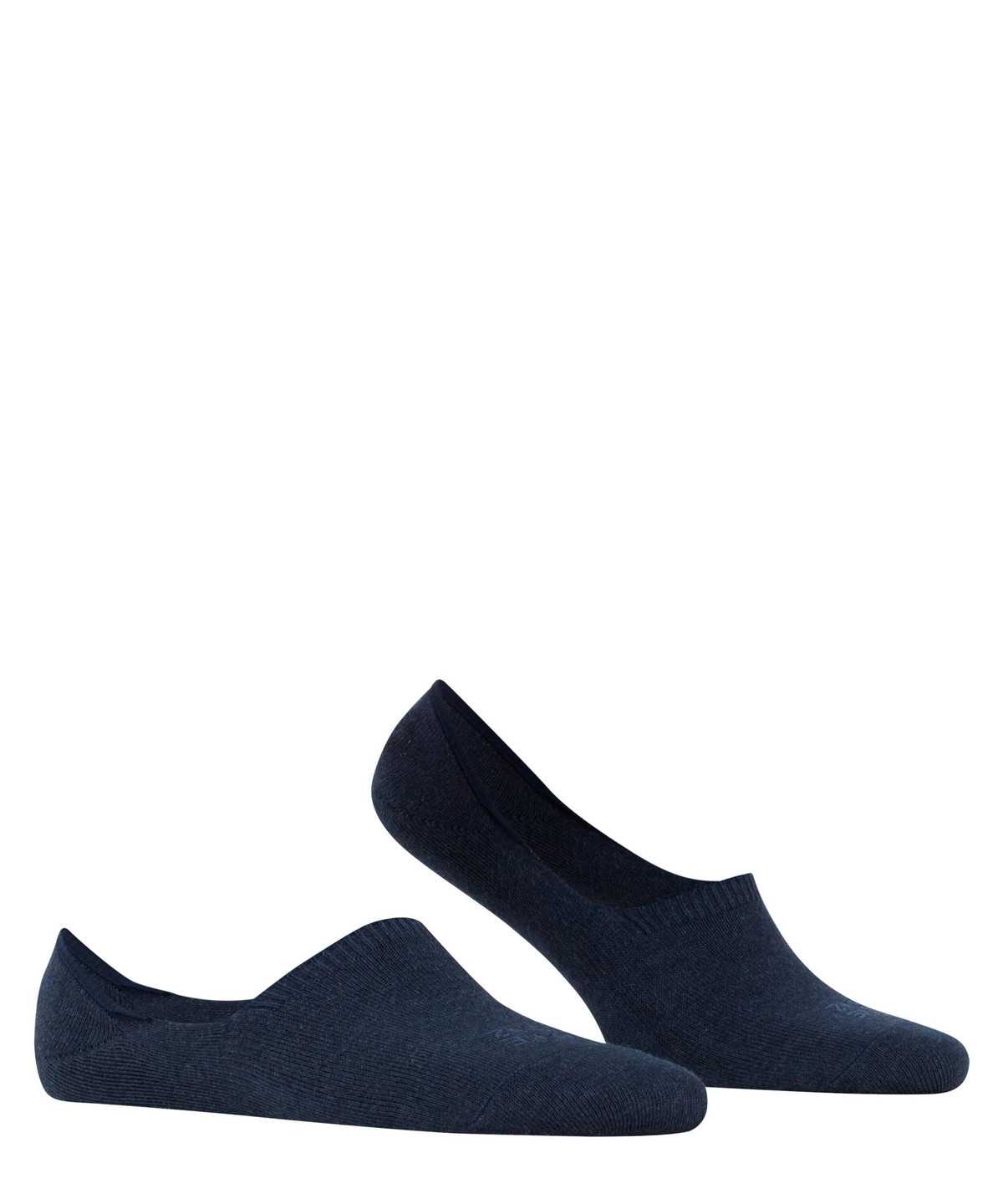 Men Falke Step High Cut Invisibles No Show Socks Blue | GMJCFO964